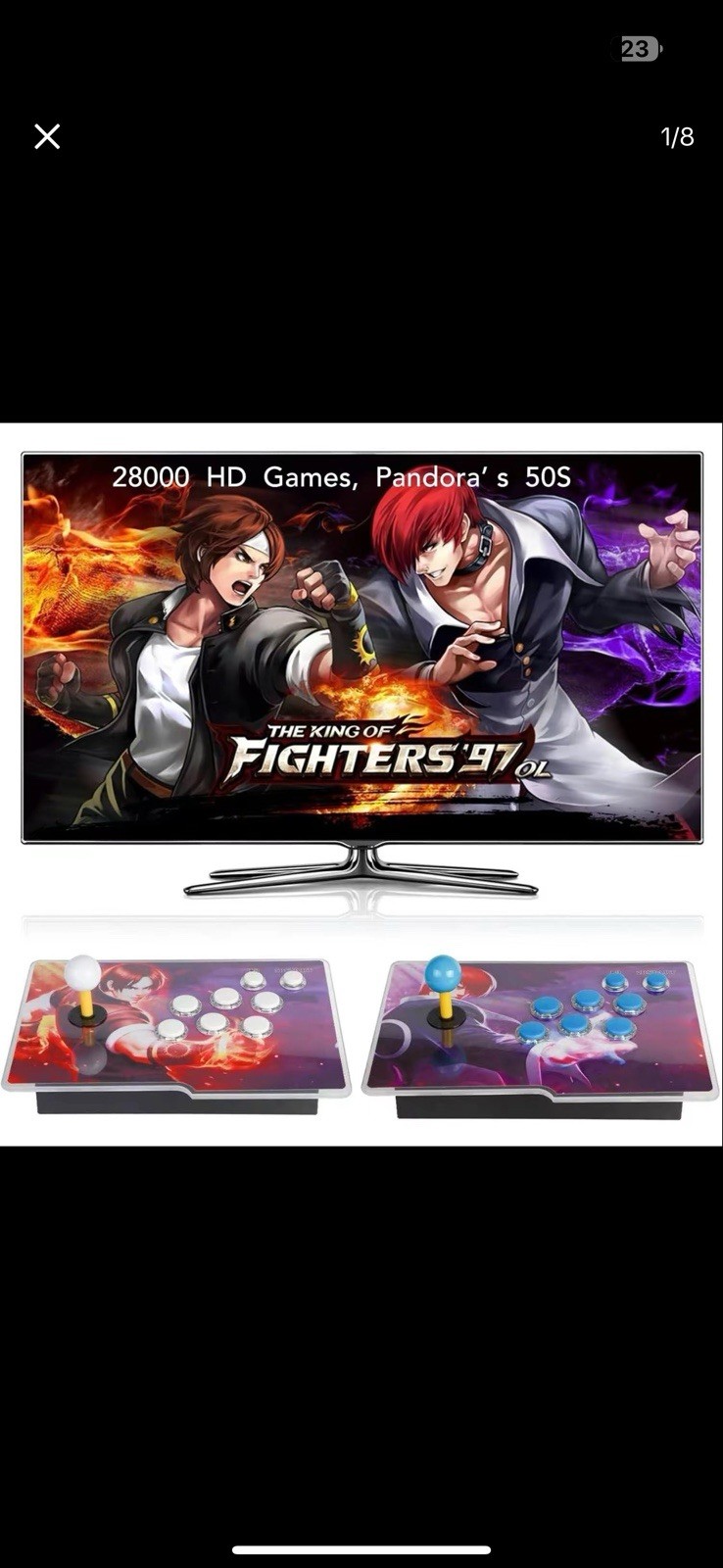Pandora Box Retro Video Game Double Stick Arcade Console with 10000 Games in 1