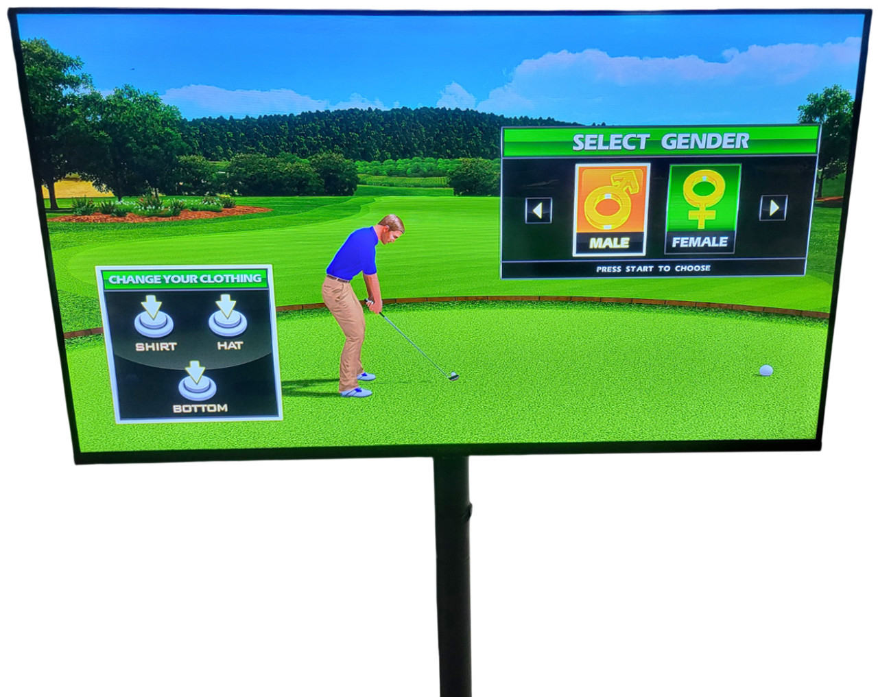 GOLDEN TEE 2026 Golf NEW Pedestal Cabinet Arcade Sports Game Fore! 40″ LCD (#2)