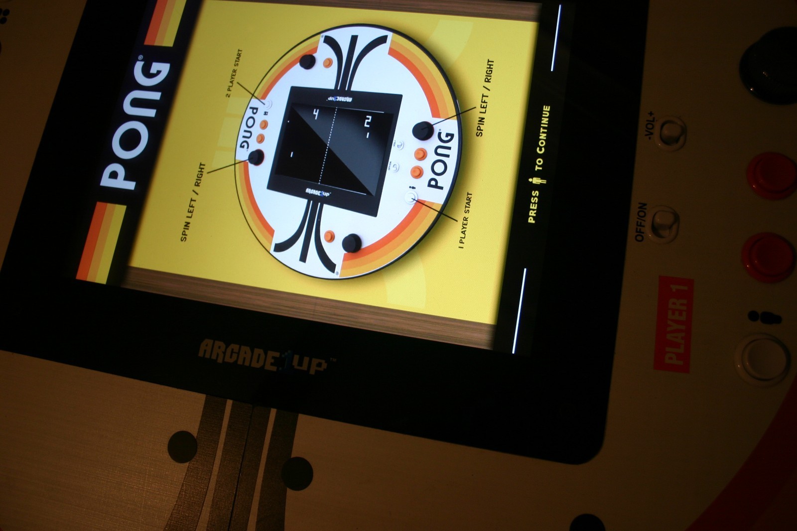 Arcade1Up Pong® 4 Player 8in1 Pub Table