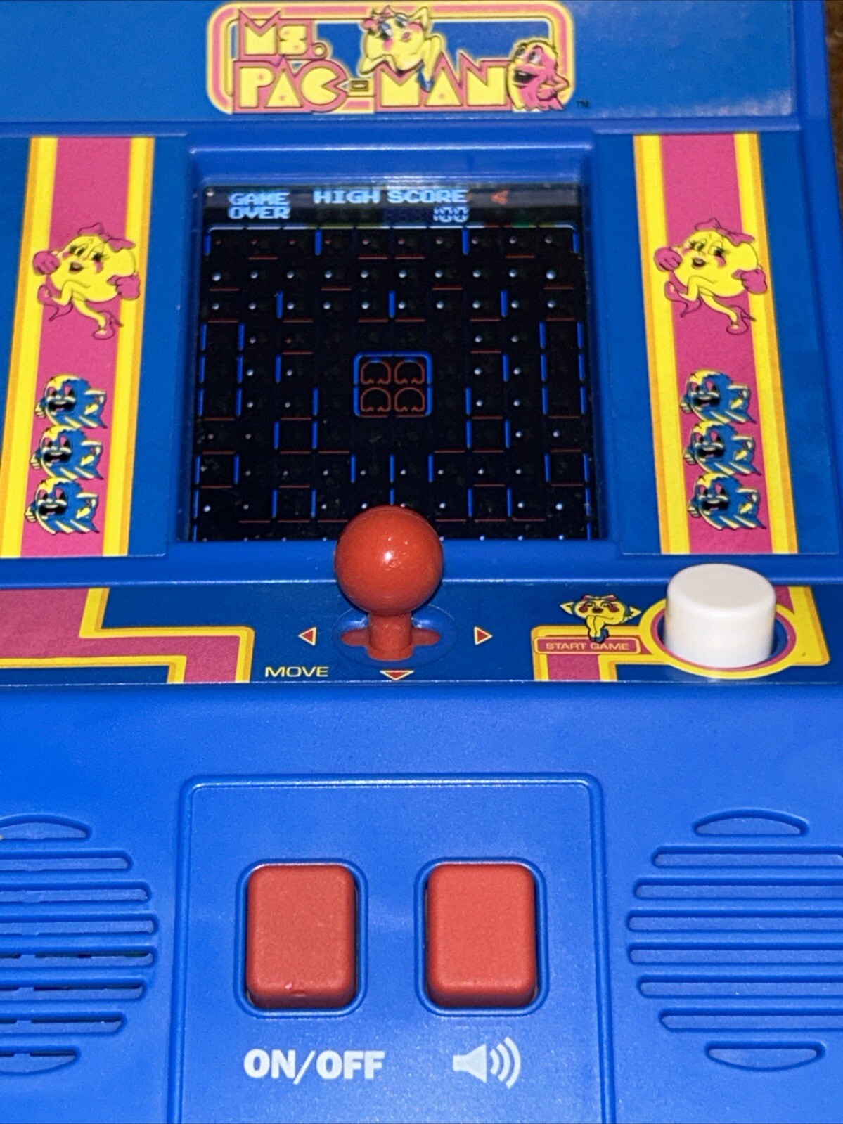 Ms. Pac-Man Retro Mini Arcade Handheld Game Bandai Namco – WORKS GREAT
