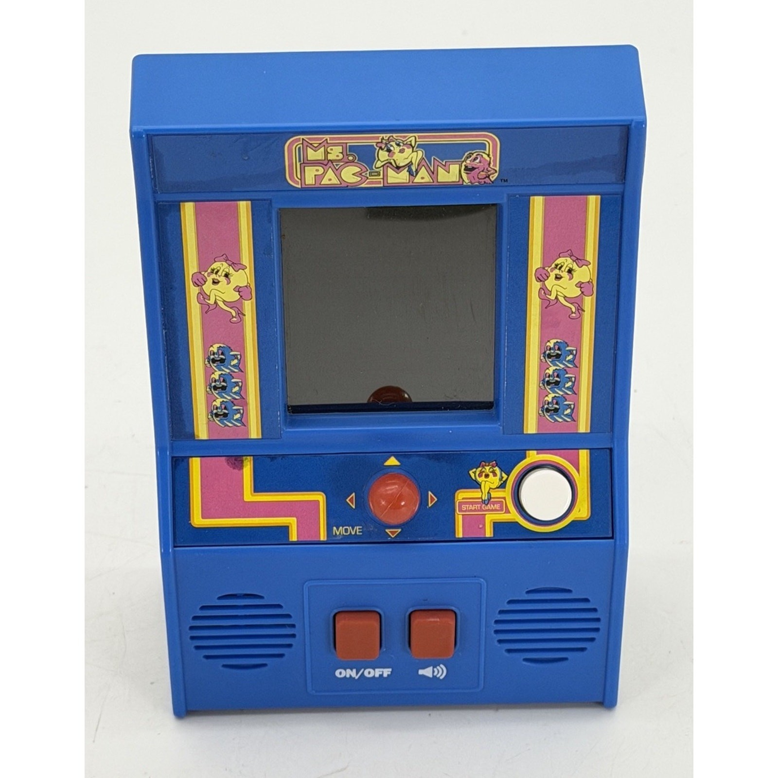 2018 Basic Fun Ms.Pac-man Handheld Retro Mini Arcade Game Bandai Namco
