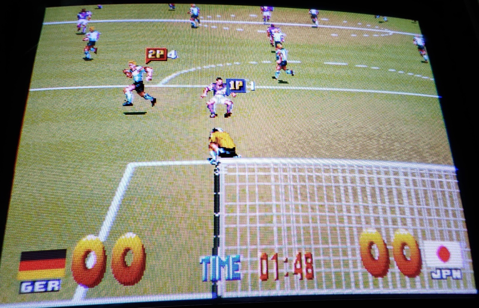 Grand Striker Human Cup Arcade Video Game PCB Human 1993