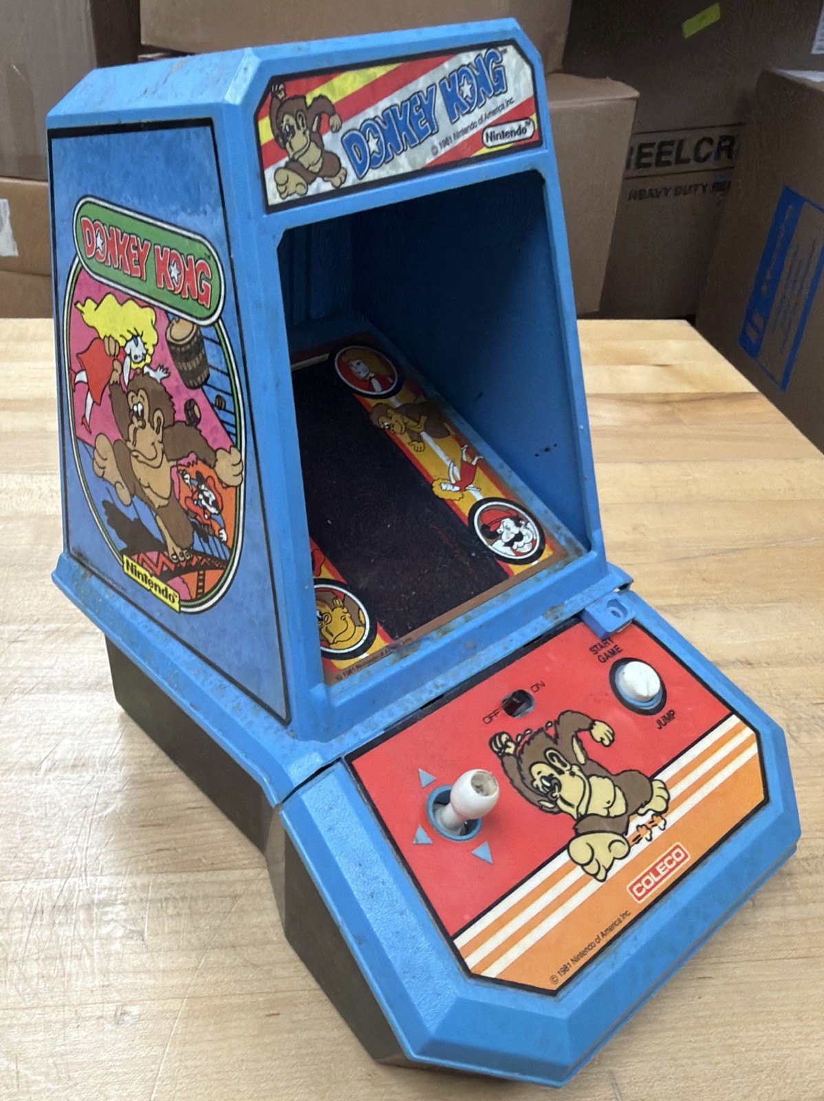 Donkey Kong Coleco Tabletop Mini Arcade Game Nintendo 1981, Works! Vintage