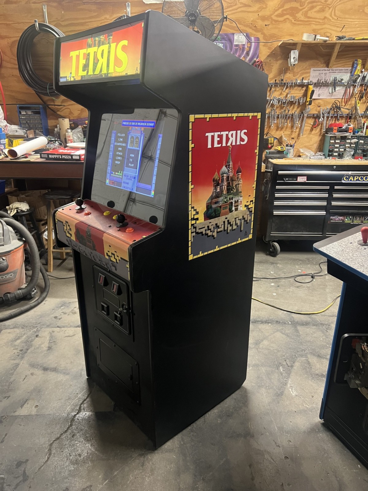 TETRIS ARCADE MACHINE by ATARI 1988 (Great Condition)