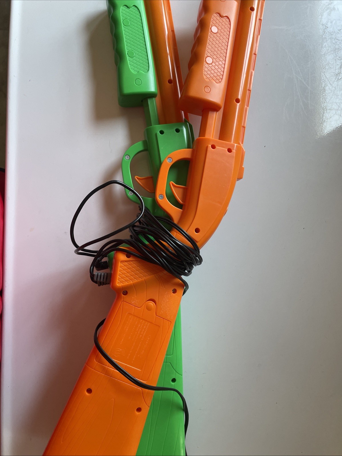Big Buck Hunter Pro Plug & Play TV Arcade Game Green & Orange Gun NO SENSOR