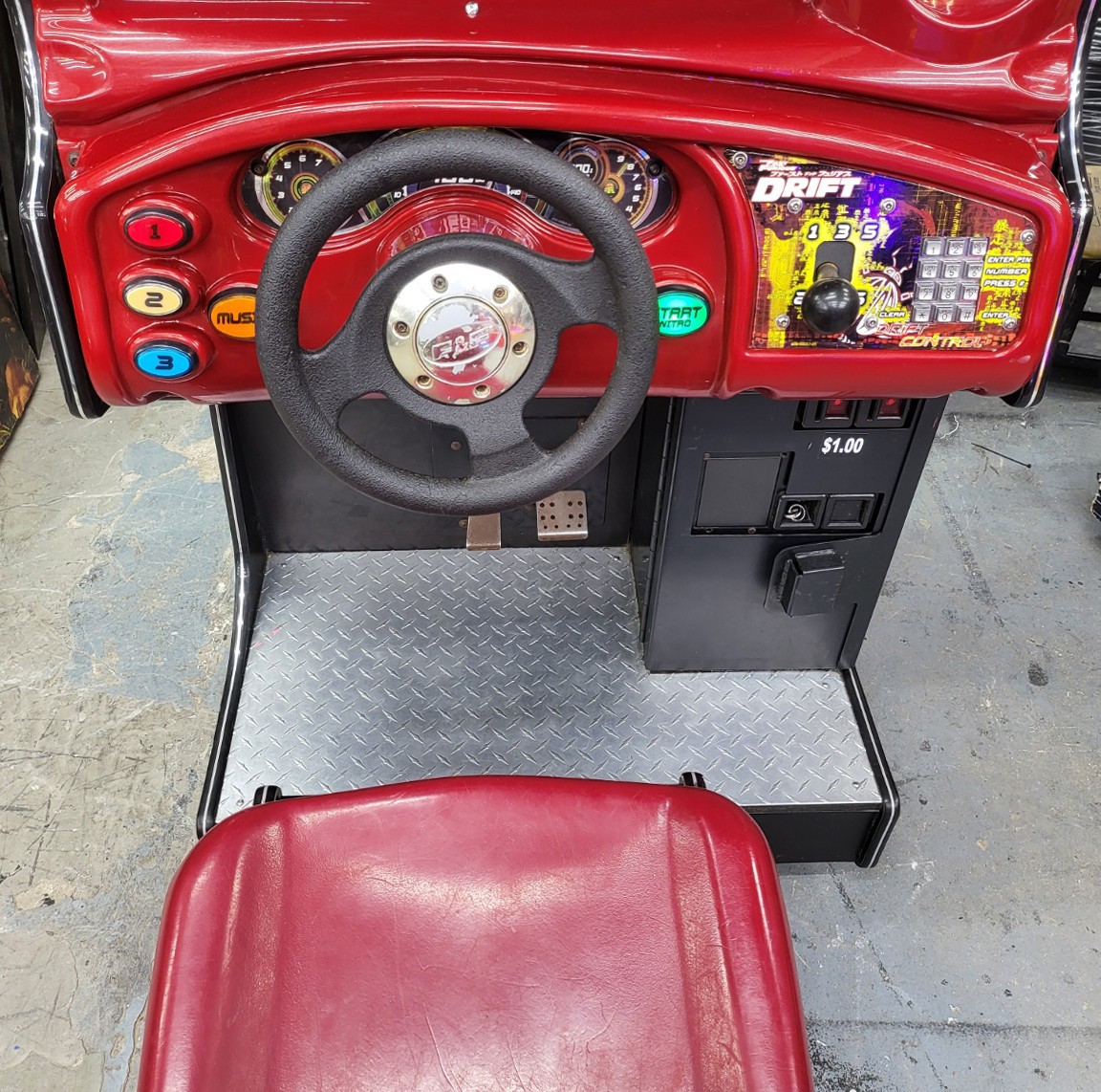 The Fast and Furious DRIFT Sit Down Arcade Driving Video Game Machine 24″ LCD #4