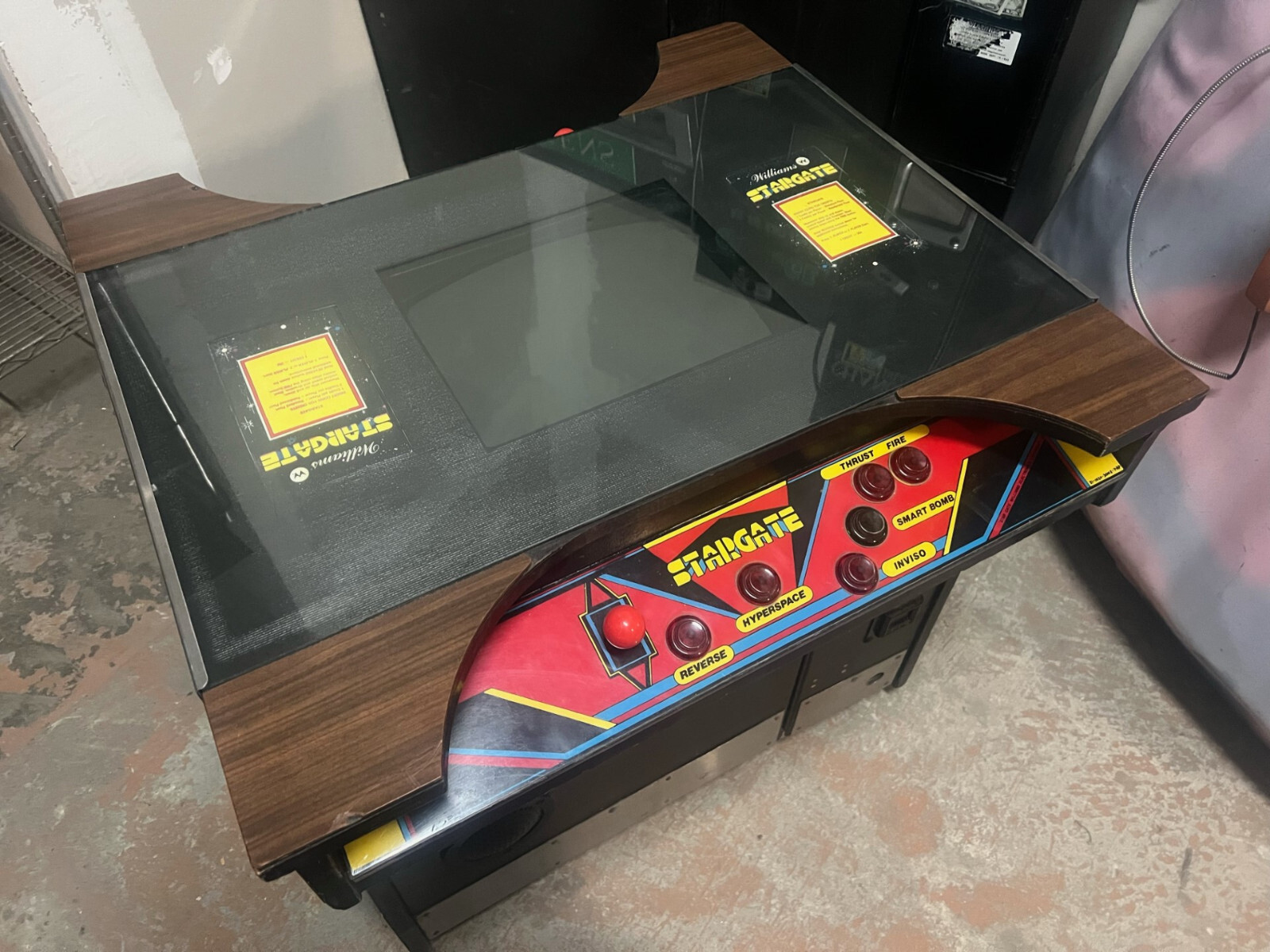 STARGATE Cocktail Table ARCADE MACHINE by WILLIAMS 1981 (Excellent Condition)