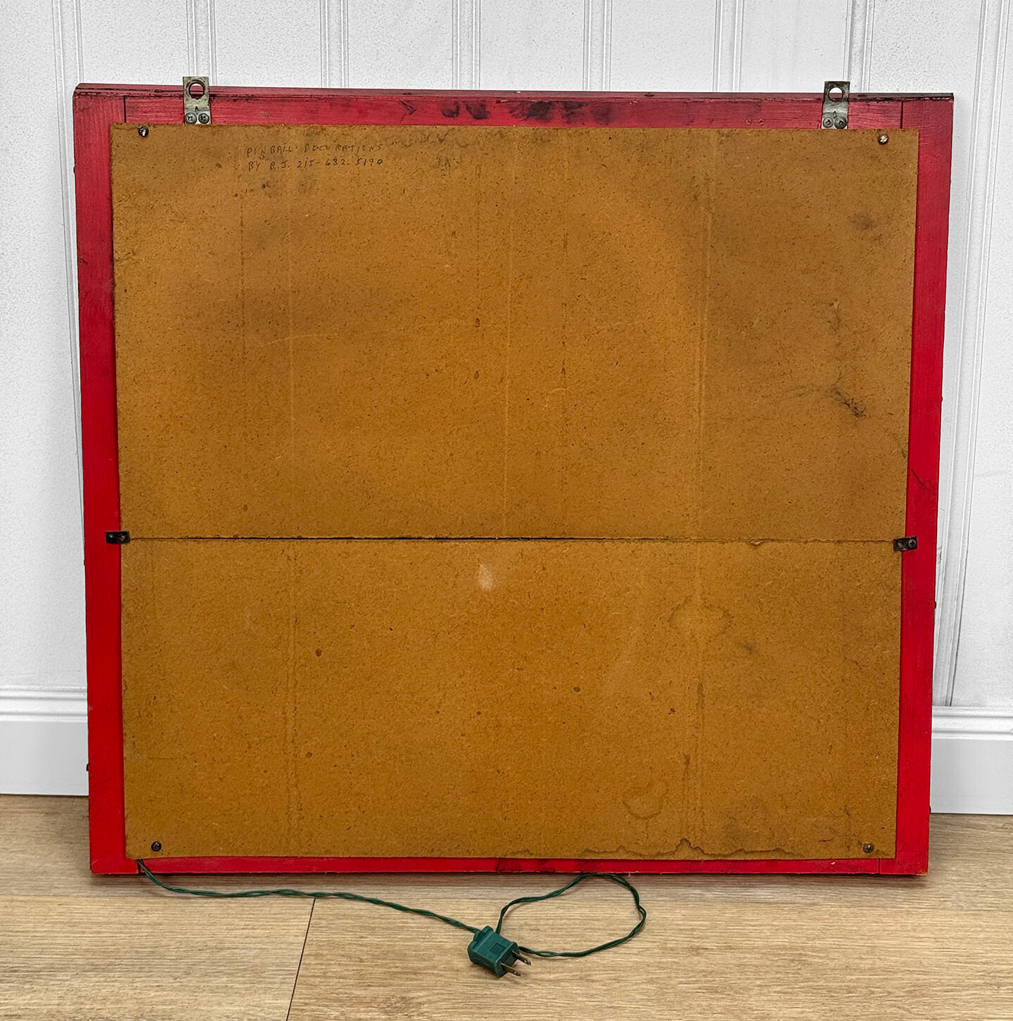 Mid-Century Pop Art Bally Firecracker Pinball Arcade Hanging Light Box