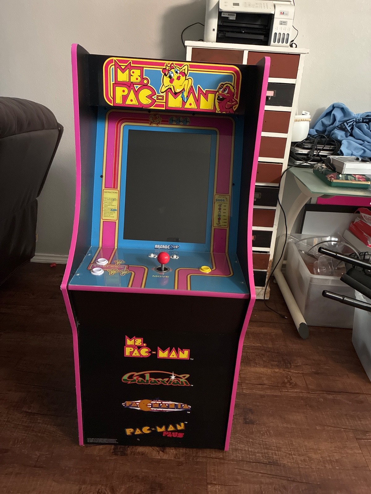 arcade1up ms Pac-Man 4-in-1 used 46” tall