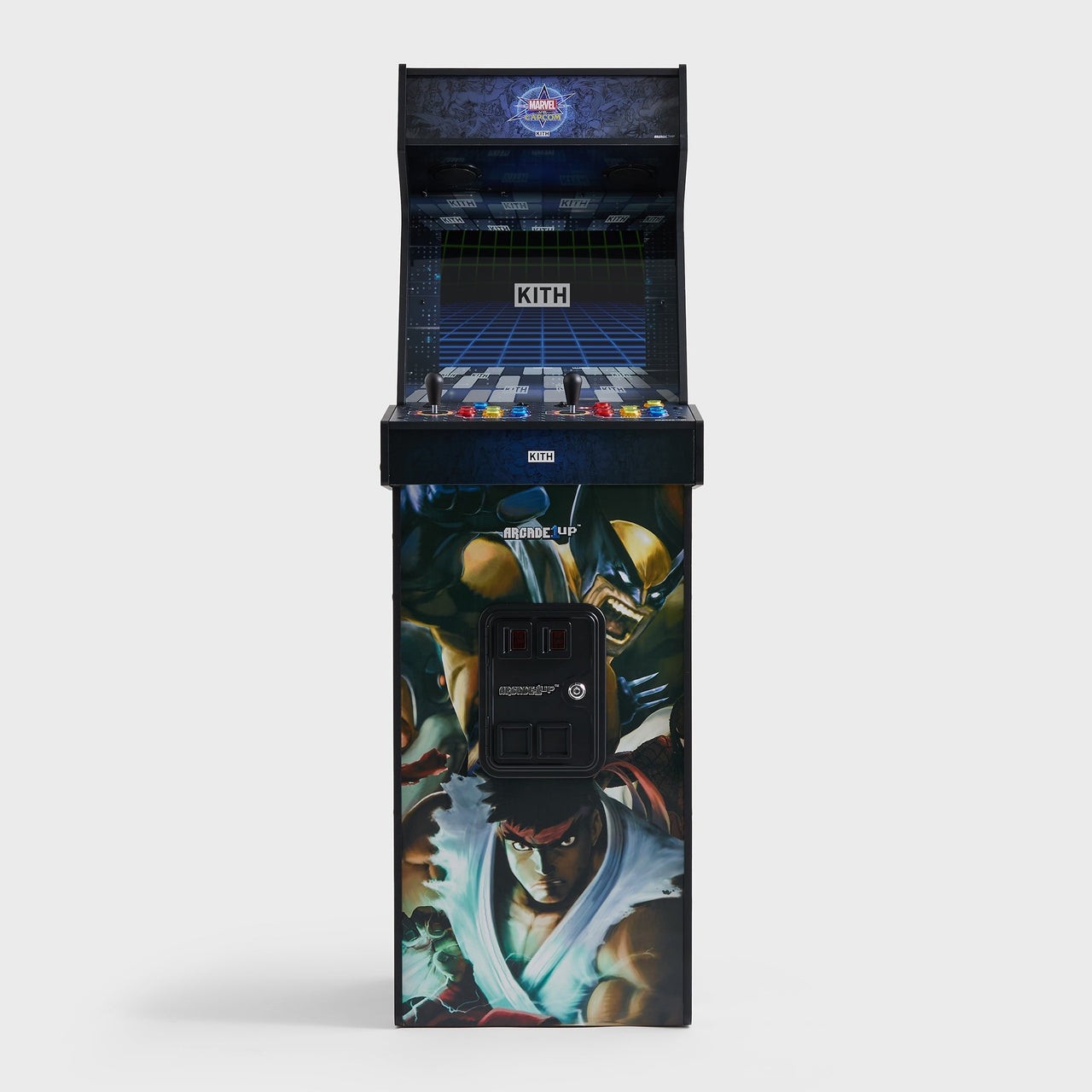 KITH for ARCADE1UP Marvel vs Capcom 2 II Arcade Cabinet + Stool In Hand