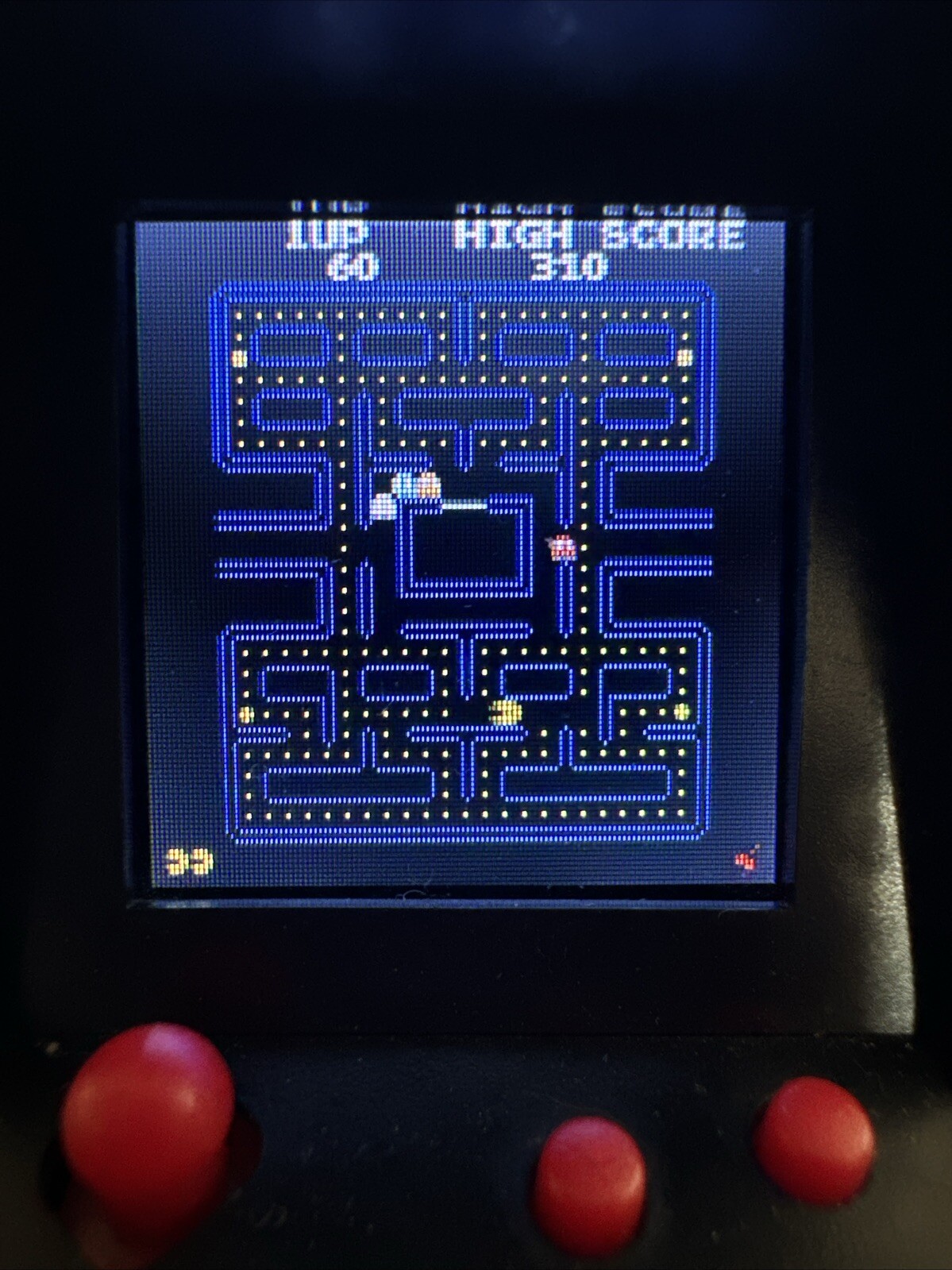 Pac-Man Miniature Arcade Game Keychain 2018 Tested And Works Scratch On Screen