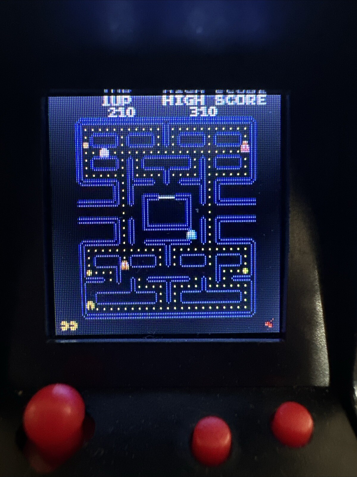 Pac-Man Miniature Arcade Game Keychain 2018 Tested And Works Scratch On Screen