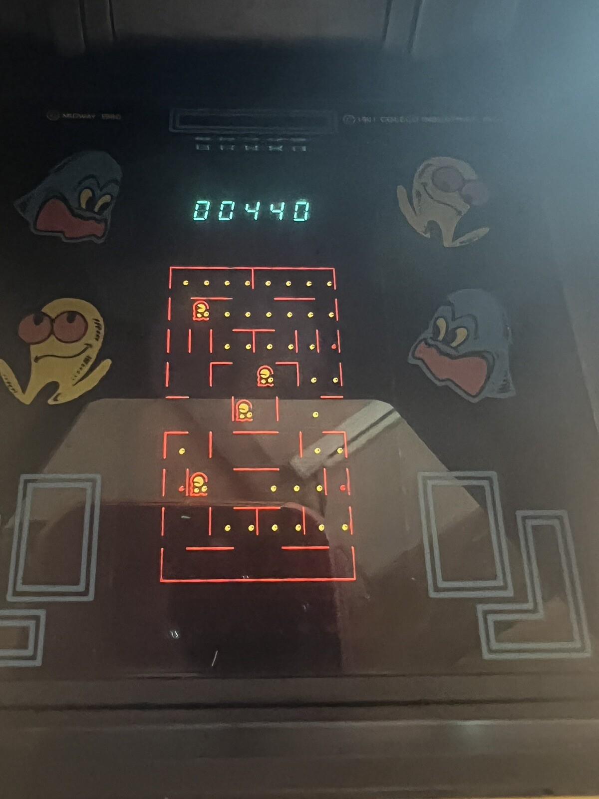 Coleco Midway Pac-Man Mini Tabletop Arcade Game Very Good Working Condition