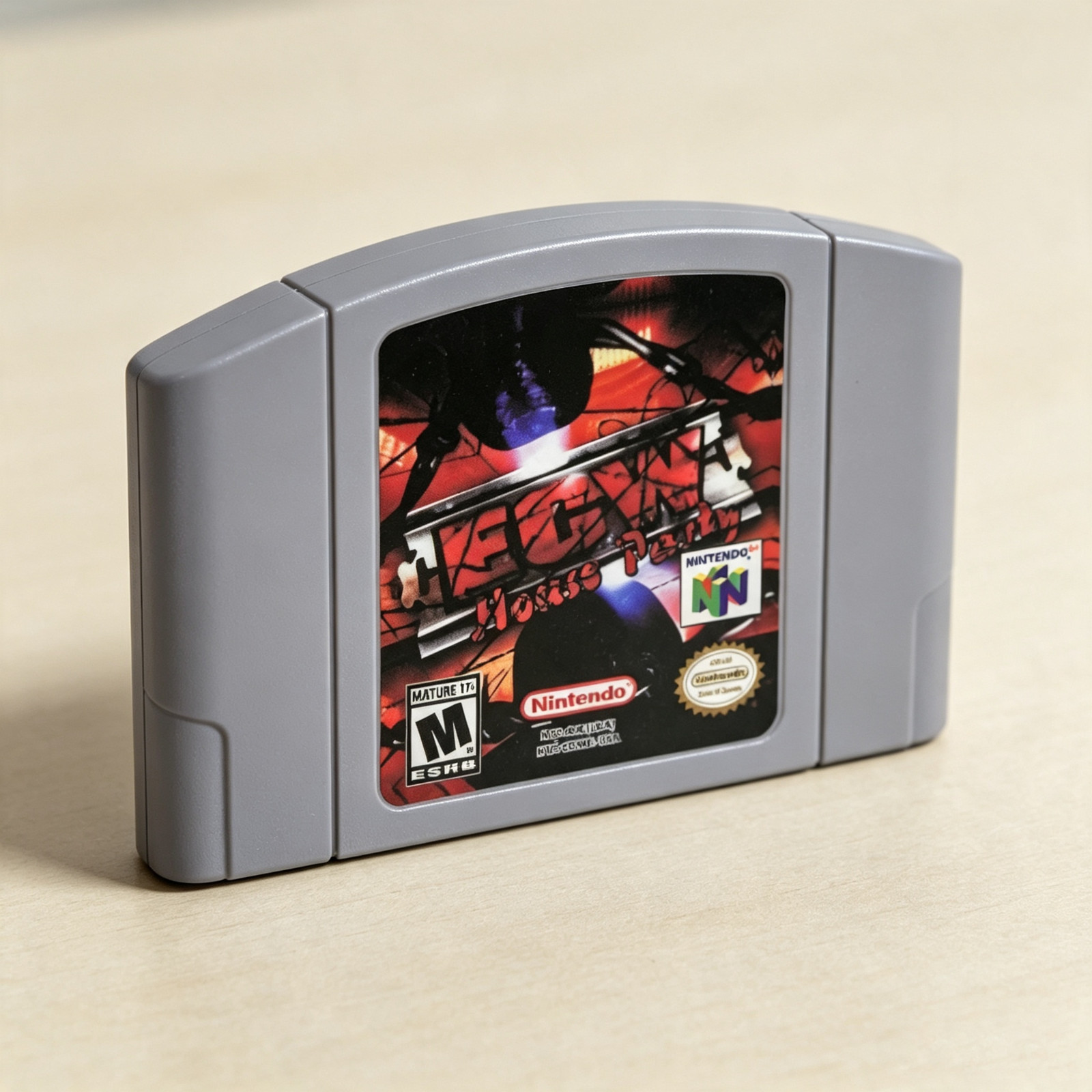 ECW House Party N64 Game Card