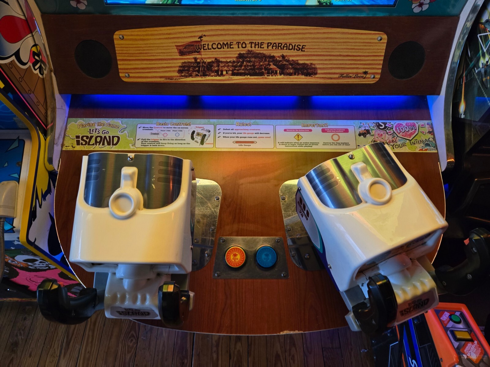 Rare smaller 2010 Sega LET’S GO ISLAND video arcade gun game – FREE SHIPPING