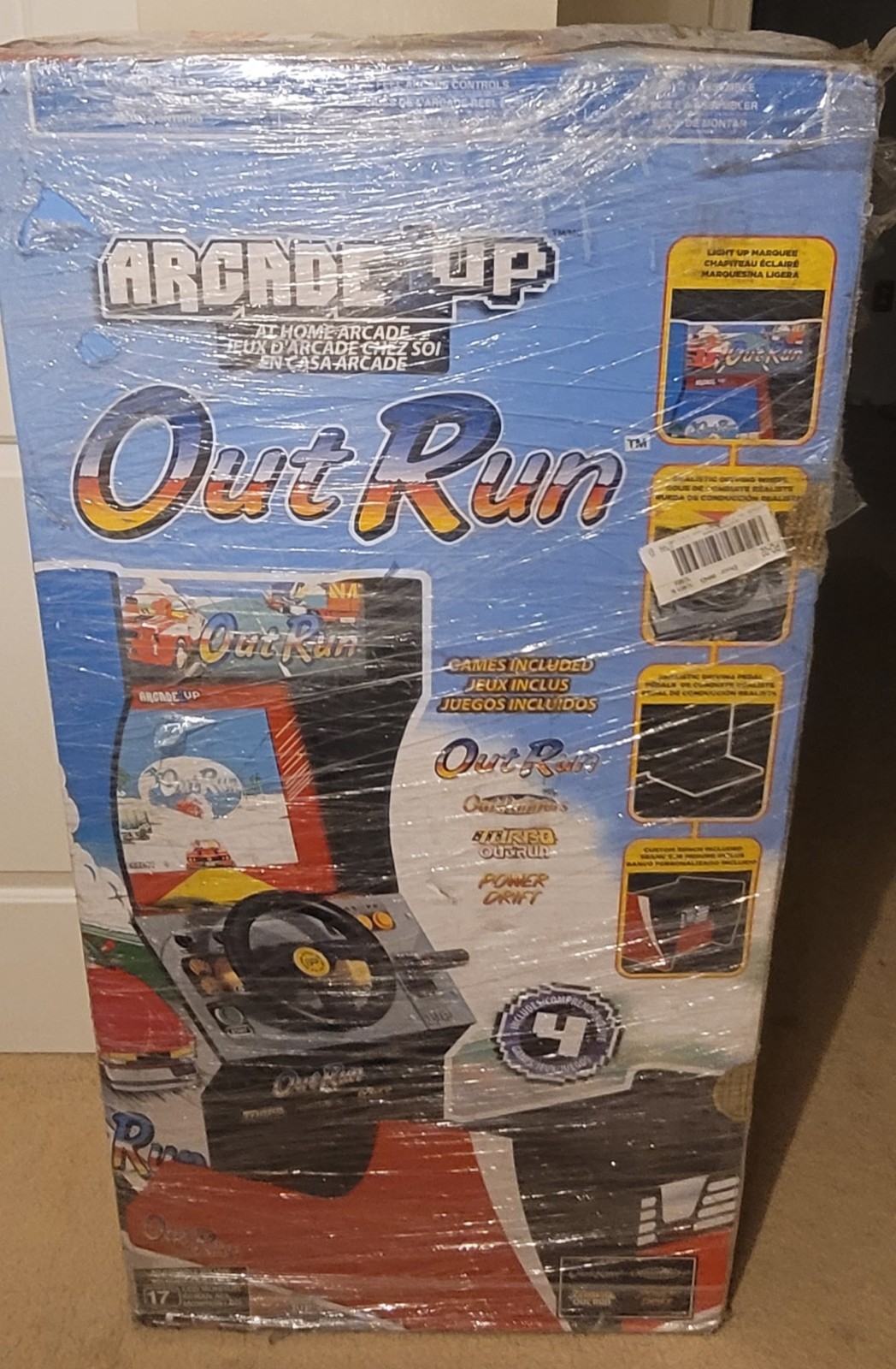 NEW! Arcade1up – OutRun (Sit-down) RARE GOLD SEALED! Arcade 1up Out Run 1up Game