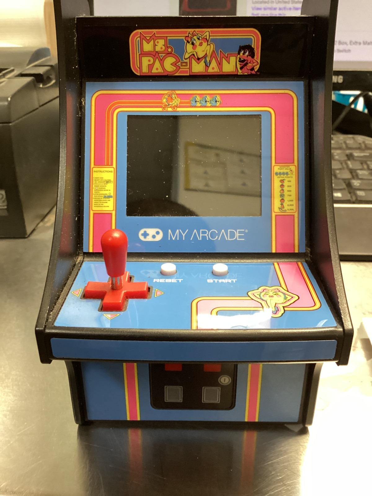 My Arcade Ms.Pac Man 2019 Bandai Namco Entertainment Micro Player Video Game