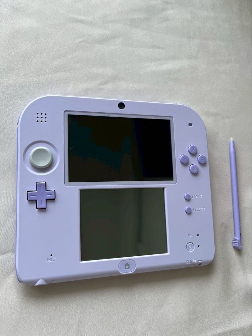 Nintendo 2DS Lavender Purple Console + Pokemon Sun Tested Japan w/Box Near Mint