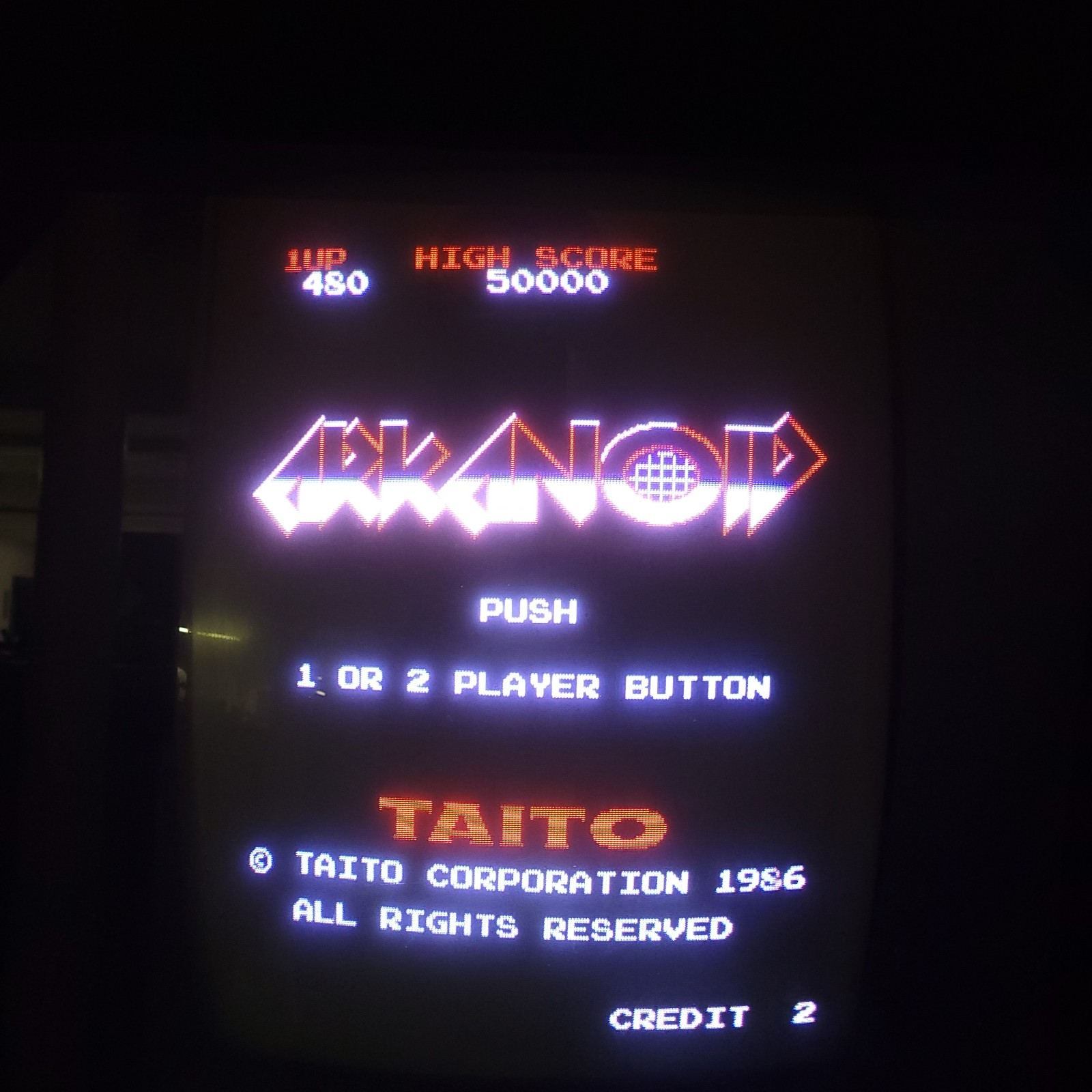 Vintage Taito Arkanoid Arcade Video Game Cabinet Machine 1986 Tested Working