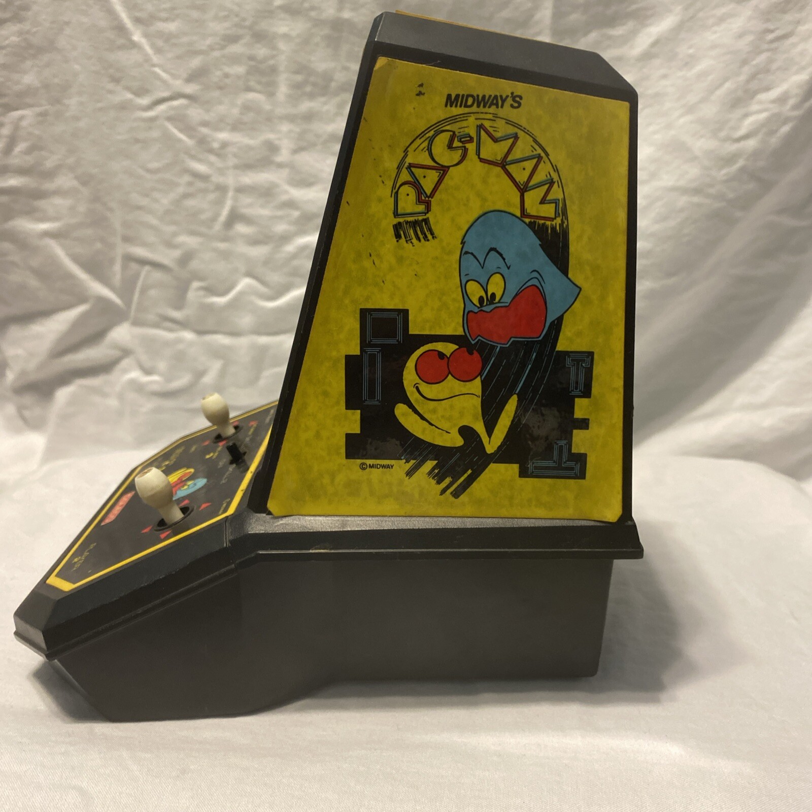 COLECO Mini Arcade PAC-MAN Video Game Tabletop Midway Vintage Vtg TESTED WORKS