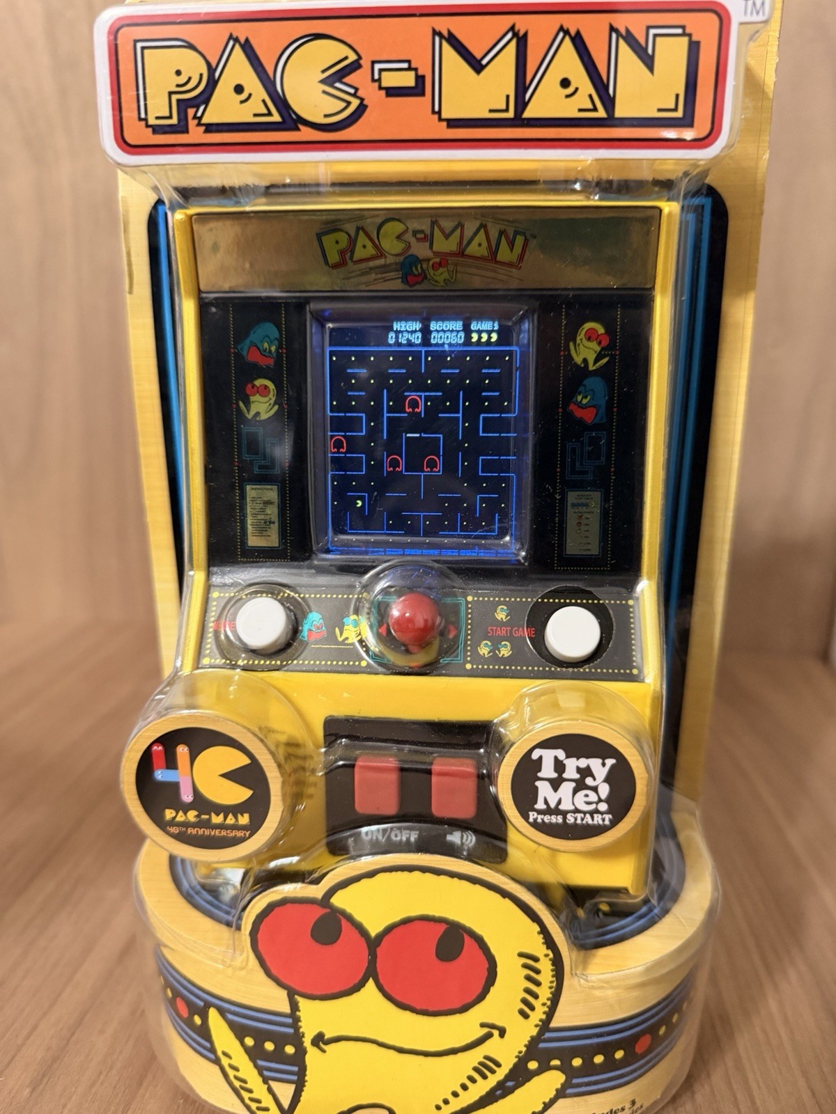 Pac-Man Classic Arcade Handheld 40th Anniversary Basic Fun! – New