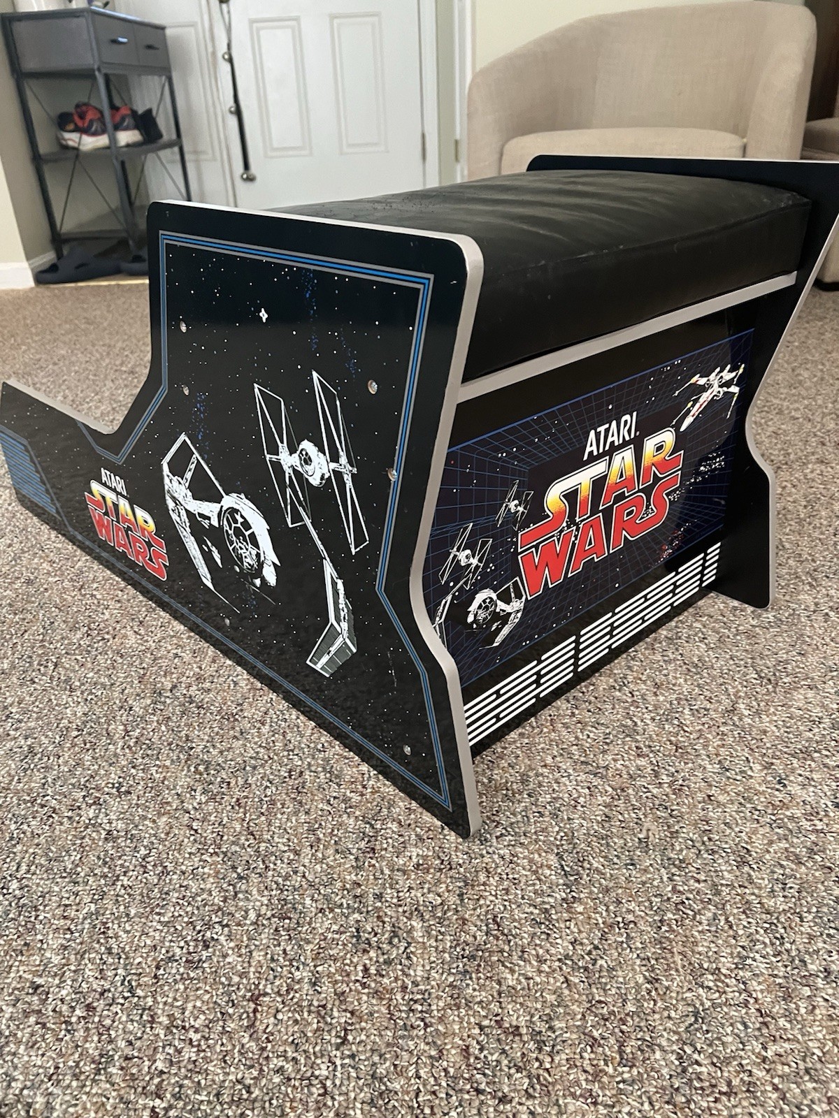 Arcade1Up Atari Star Wars Sit Down Seat Bench Only Replacement Cockpit Chair