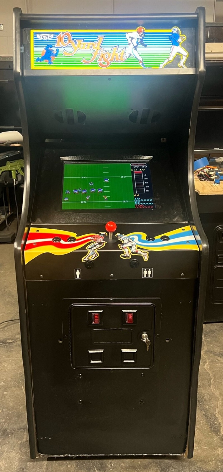 10 YARD FIGHT ARCADE MACHINE by TAITO 1984 (Excellent Condition) *RARE*