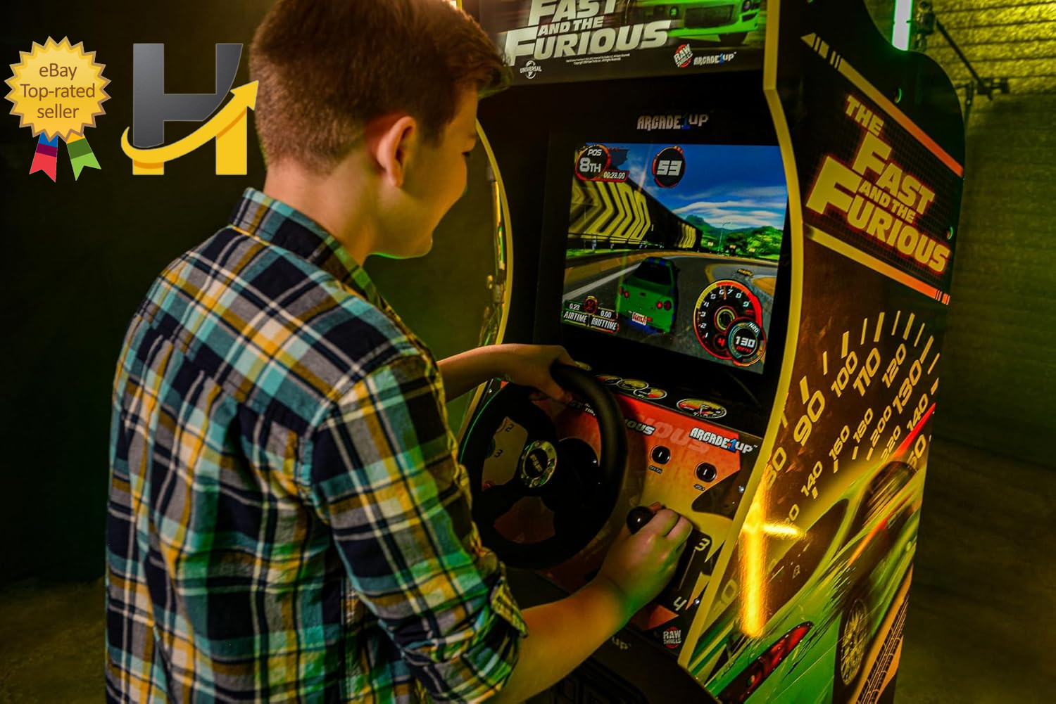 Arcade1Up The Fast and The Furious Deluxe Arcade Game Machine 17″ LCD Cabinet