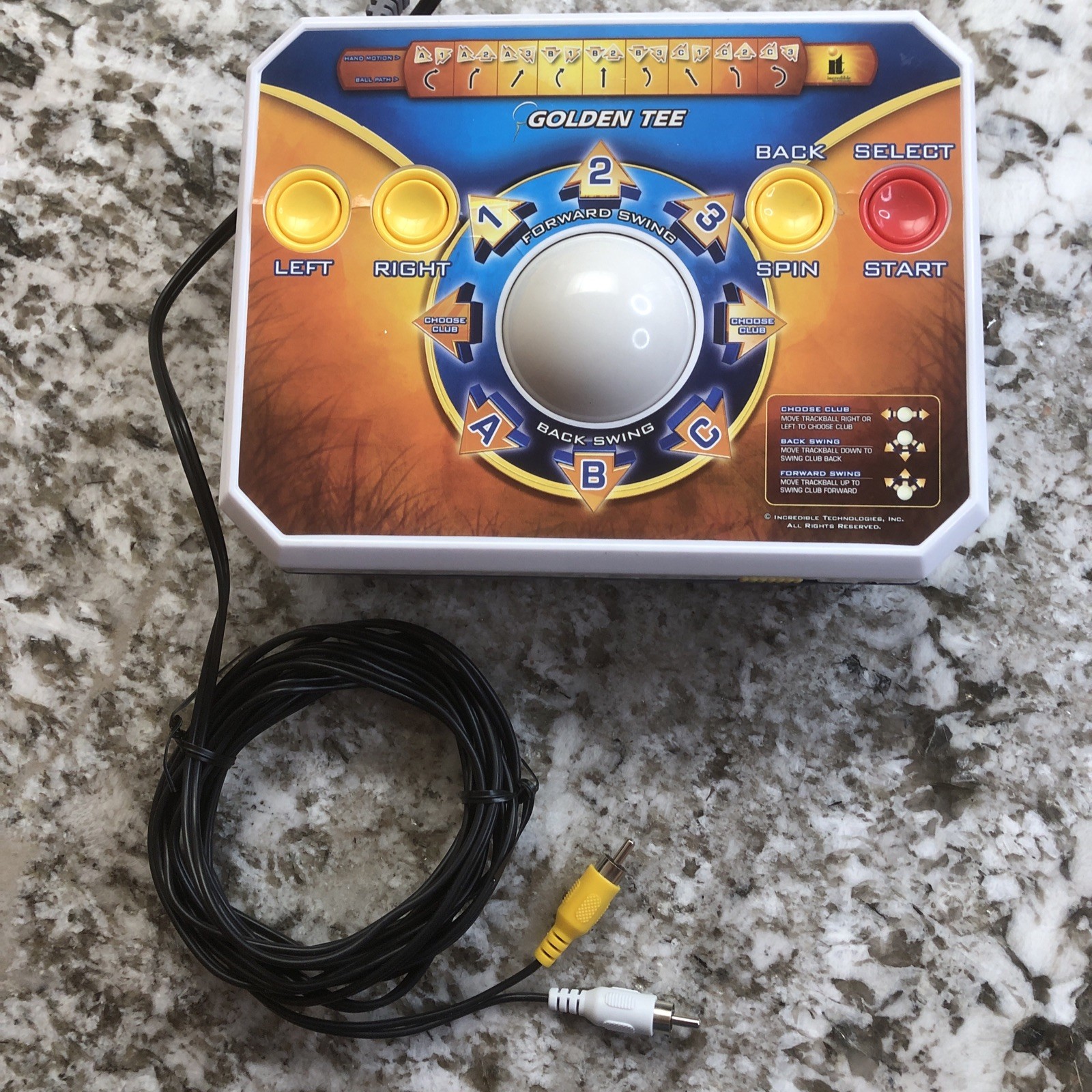 Jakks Pacific Golden Tee Golf Plug & Play TV Arcade Game 2011 Trackball Tested
