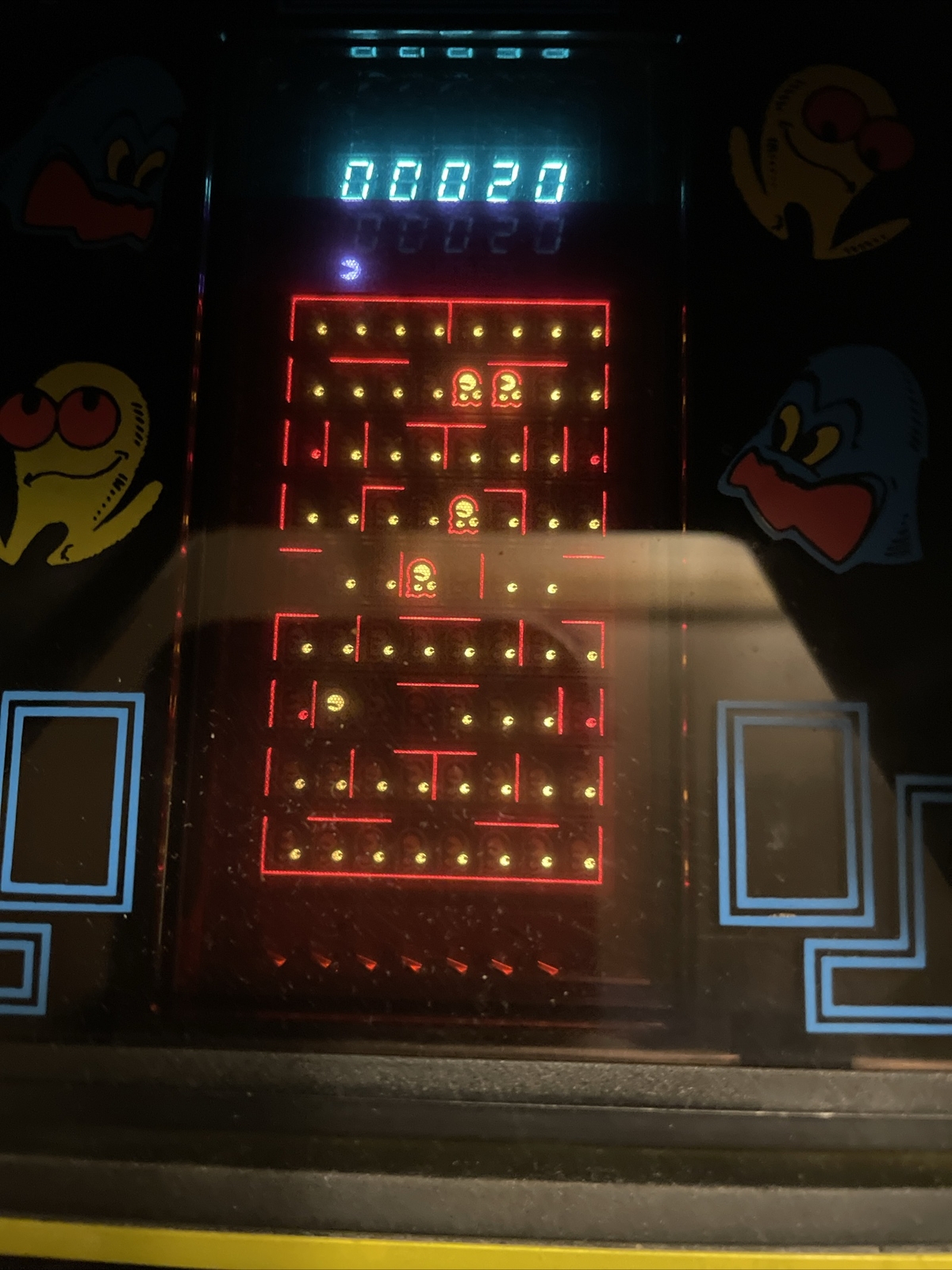 Vintage 1982 Midway’s PAC-MAN Mini Table Top Arcade Video Game. Working!