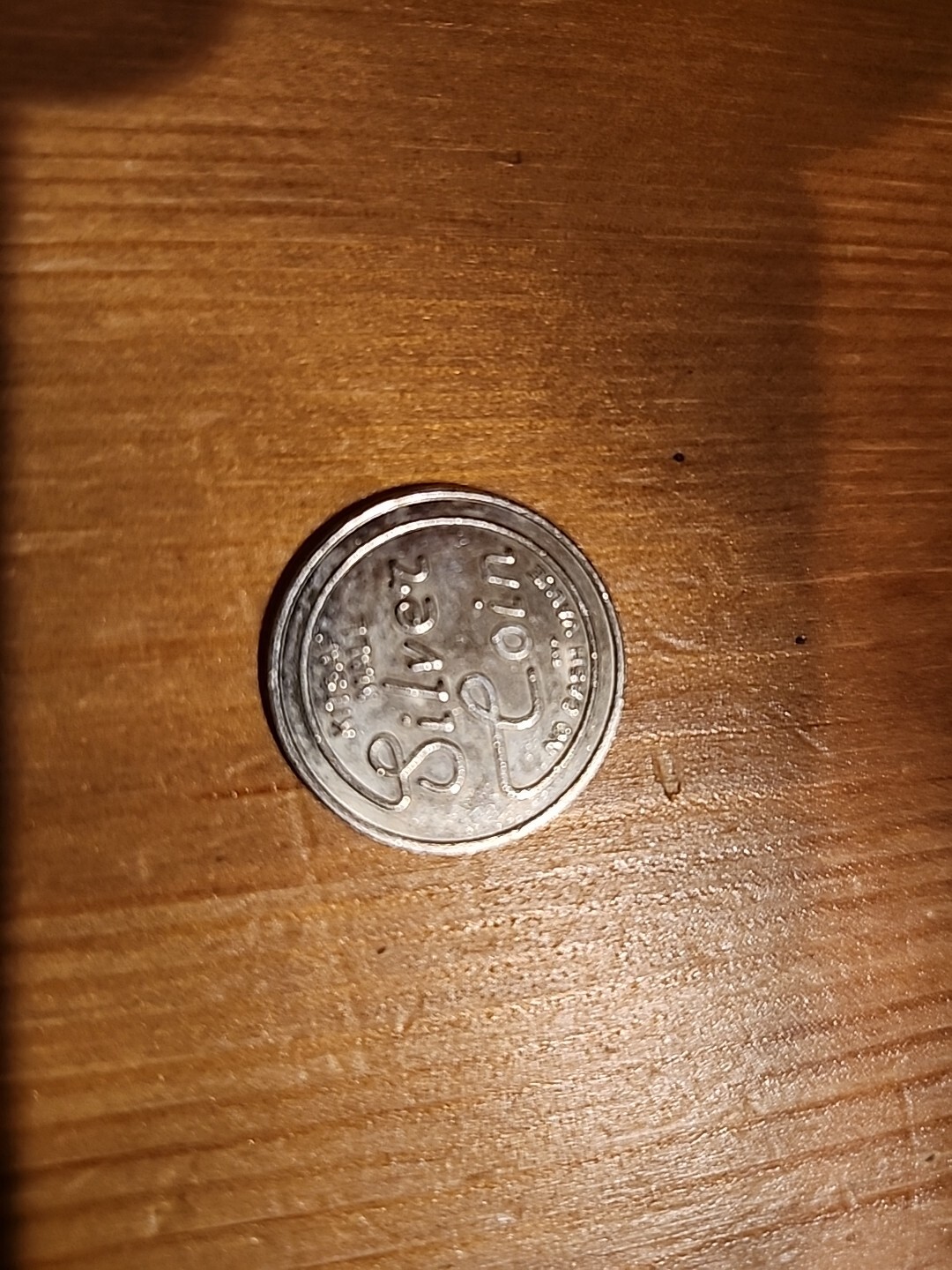 2 Silver Coin Video Game Arcade Tokens
