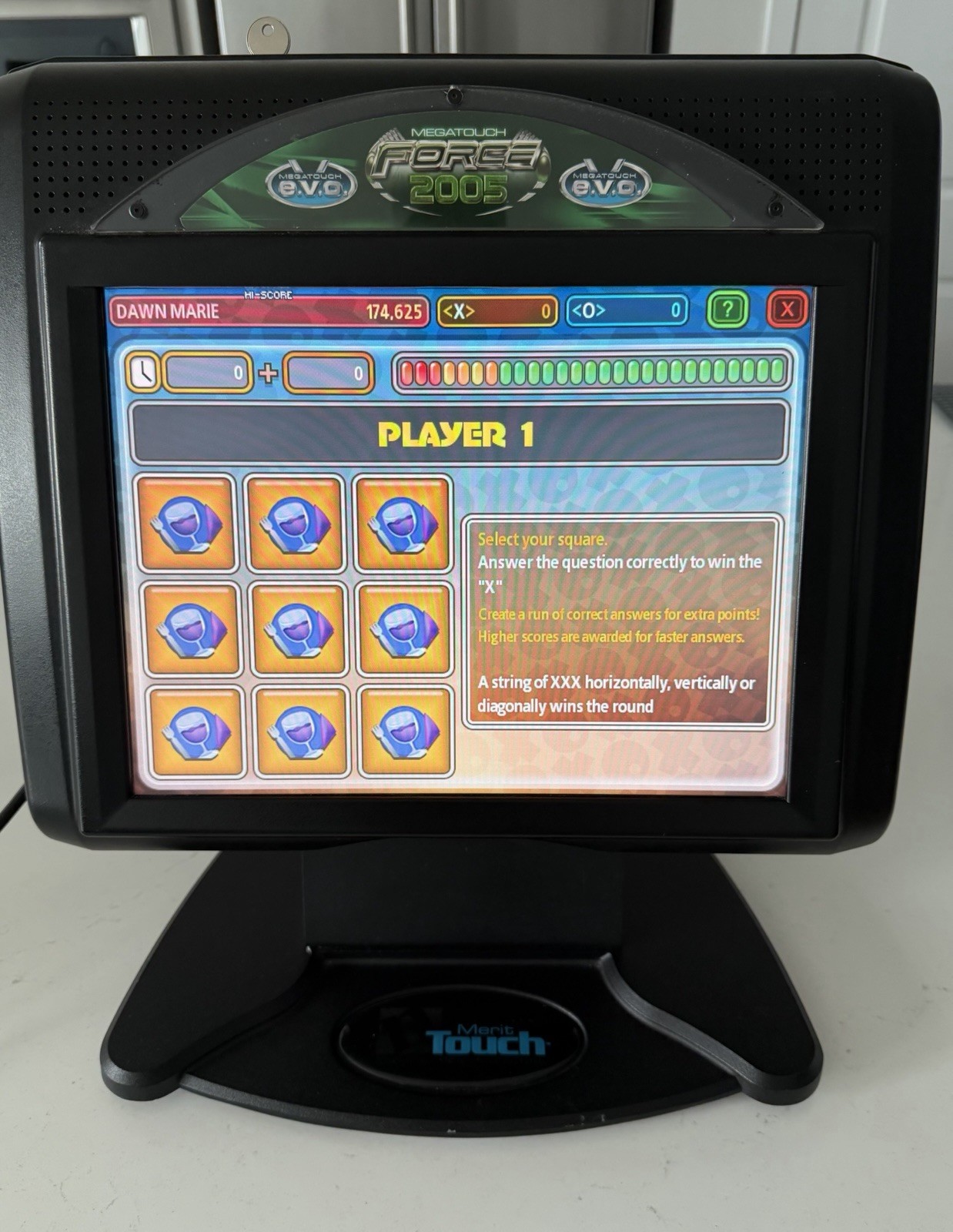 Megatouch Force 2005 15″ LCD Bartop Game Touchscreen Great Entertainment Works