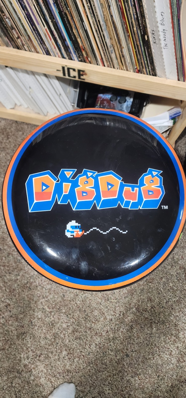 Arcade1Up Dig Dug Bandai Namco Legacy Edition Arcade With Riser and stool