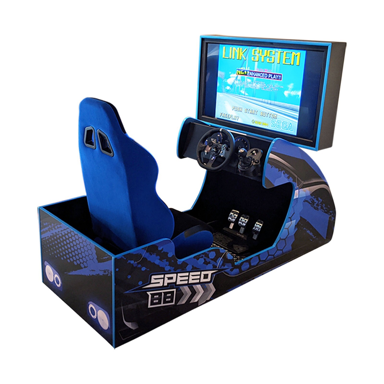 Racing Arcade Driving Simulator NEW works with MAME, PLAYSTATION, XBOX, LOGITECH