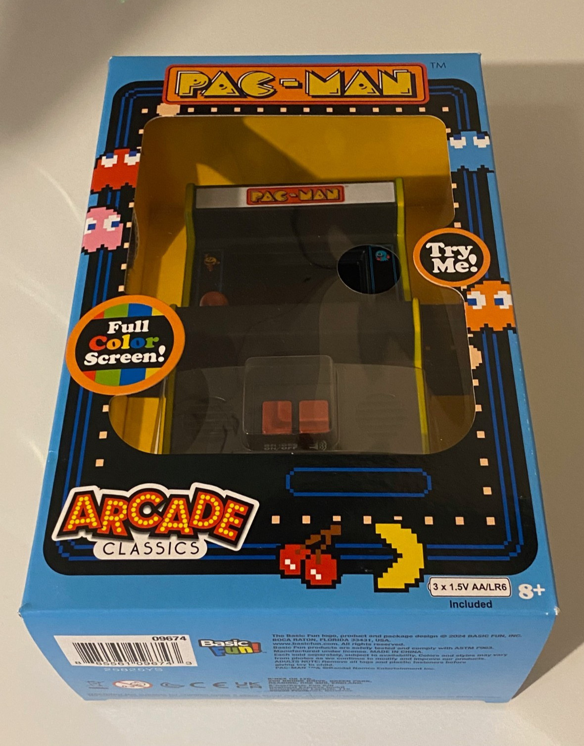 PAC-Man Arcade Classic Mini Arcade Handheld Video Machine – Basic Fun New In Box
