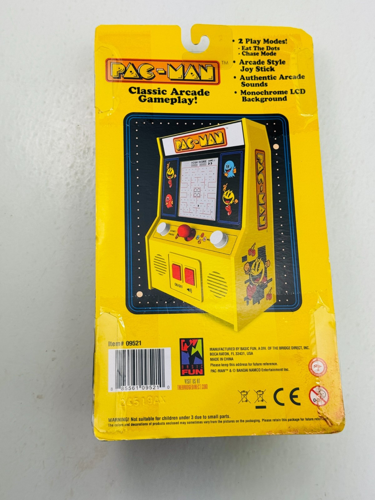 Pac-Man Mini Arcade Game – Handheld LCD – Bandai Namco – New in Package