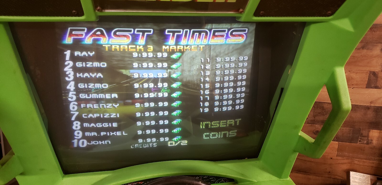 Rush the Rock Sit Down Driver Video Arcade Game, Atlanta, Working (#317)