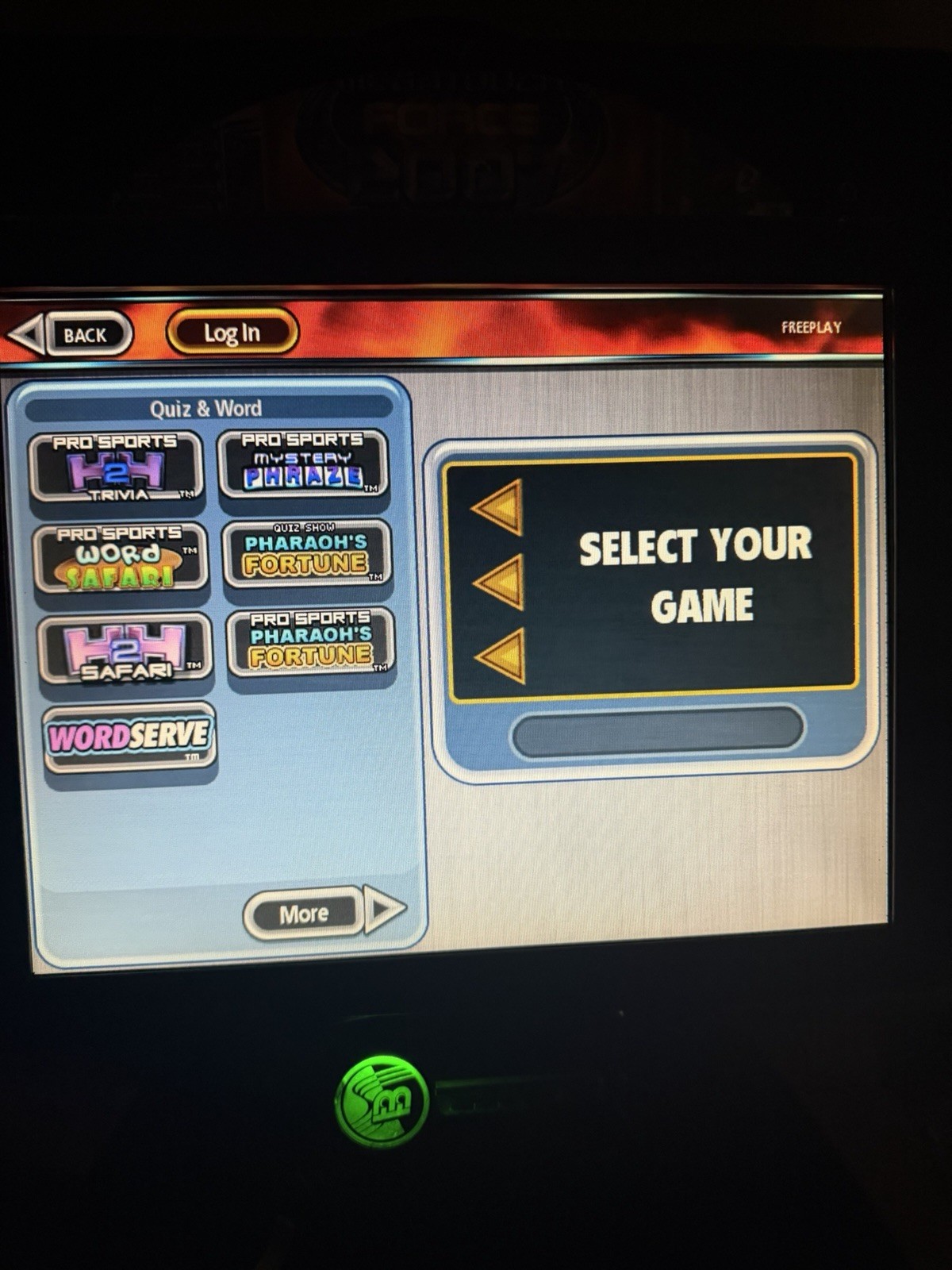 2007.5 Merit Megatouch Force Evo Countertop Touchscreen Arcade Game Machine