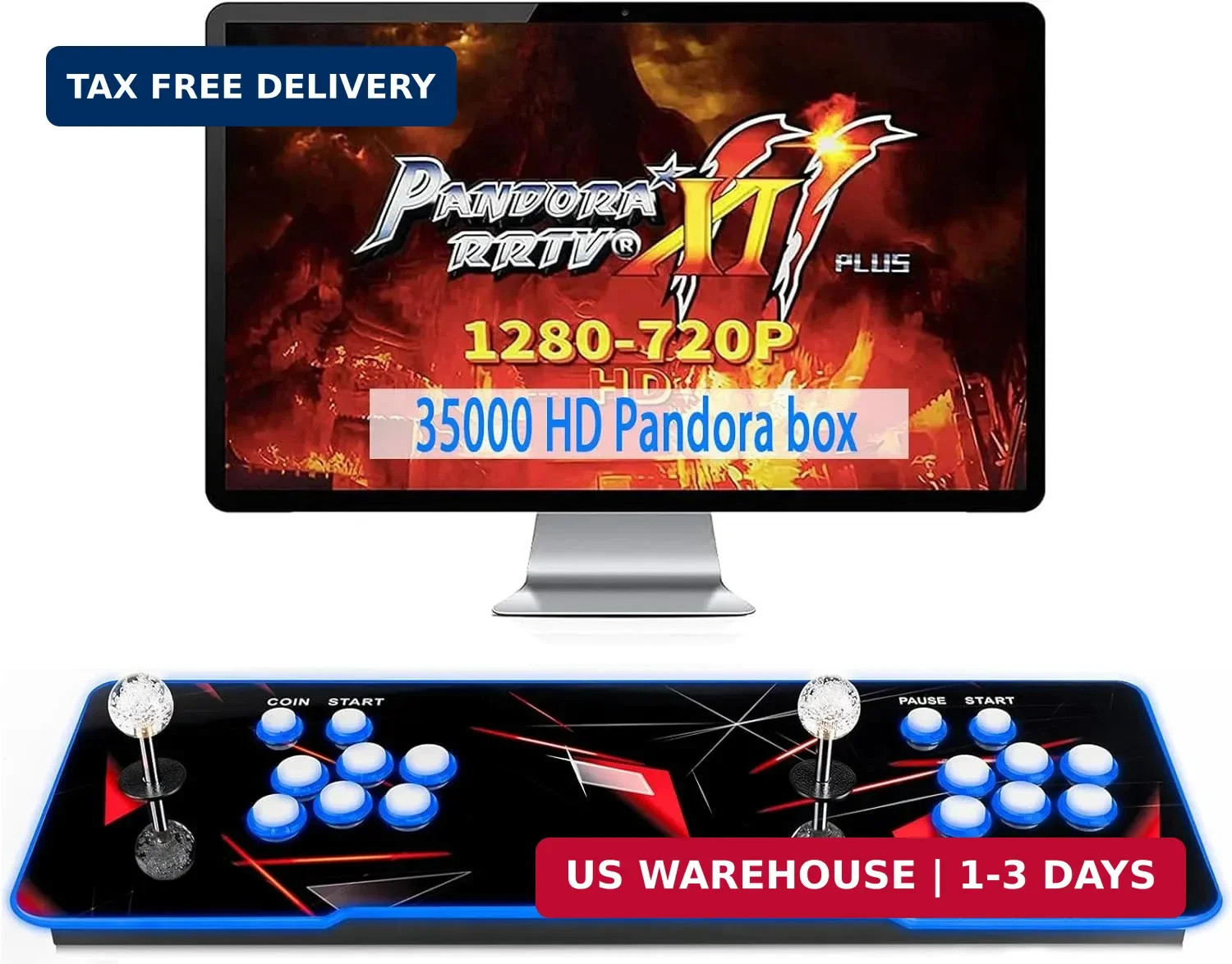 35000 Games in 1 70S Pandoras Box Arcade Game Console Retro Game Machine FAST