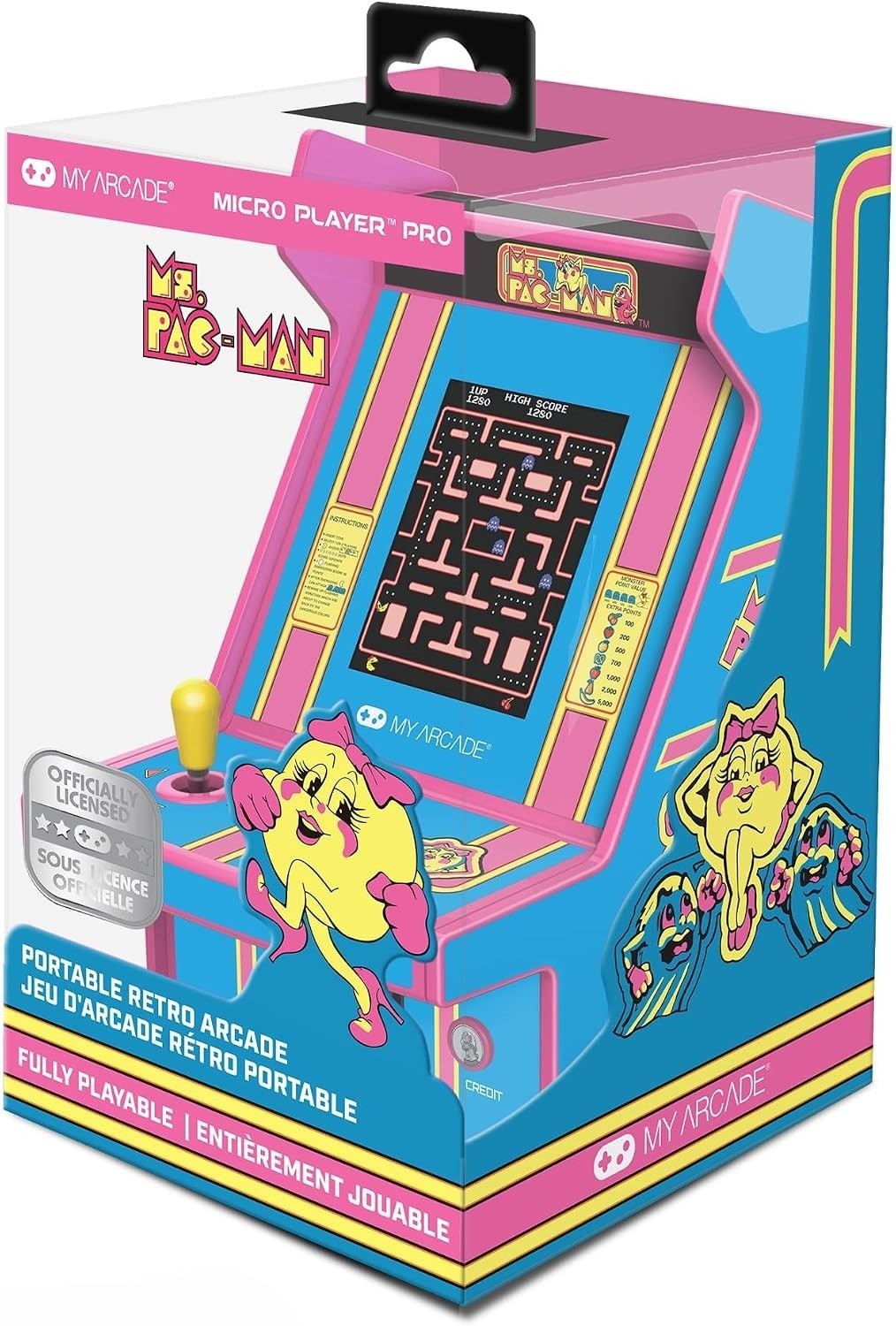 Ms. Pac-Man Handheld Arcade – Officially Licensed Collector’s Item for Gamers