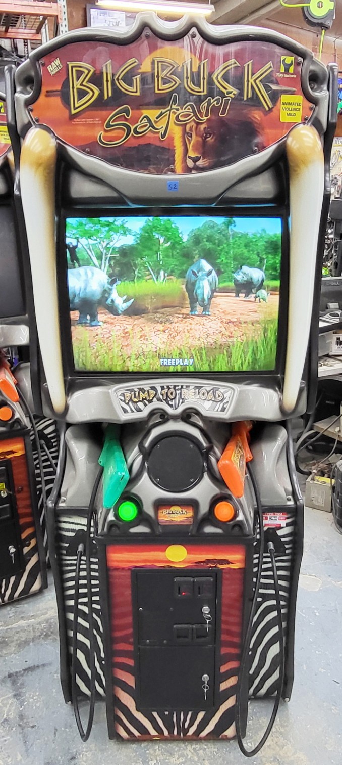 BIG BUCK HUNTER Pro SAFARI Full Size Arcade Shooting Game – WORKING GREAT! (S2)