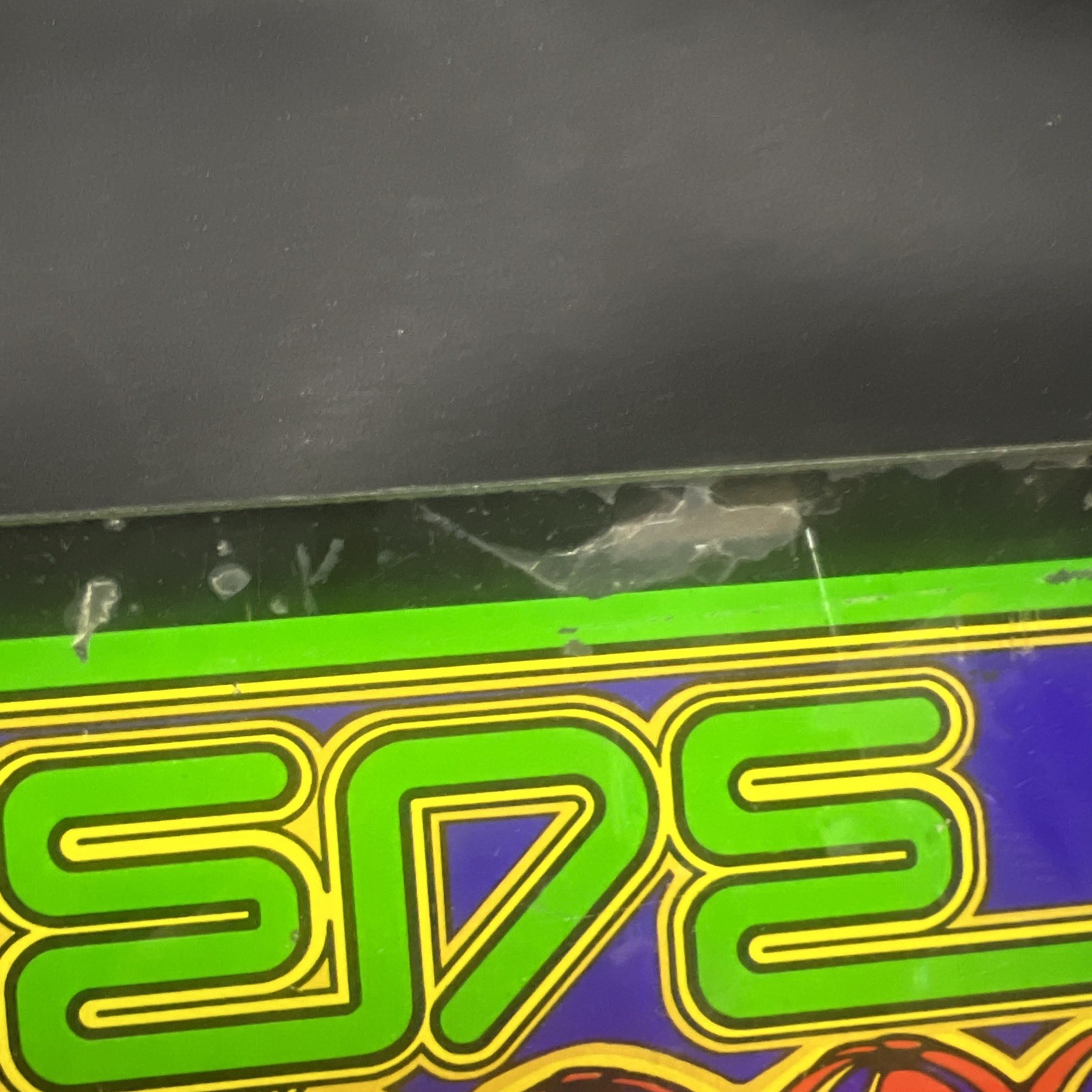 CENTEPIDE 1981 Atari Arcade Game Marquee Sign Header Glass