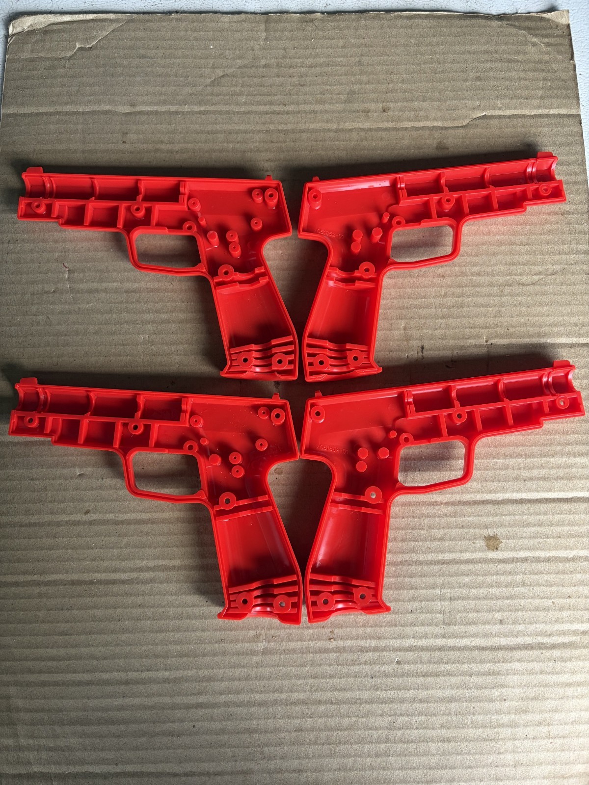 ARCADE NEW .45 CALIBER GUN HALVES RED ARCADE