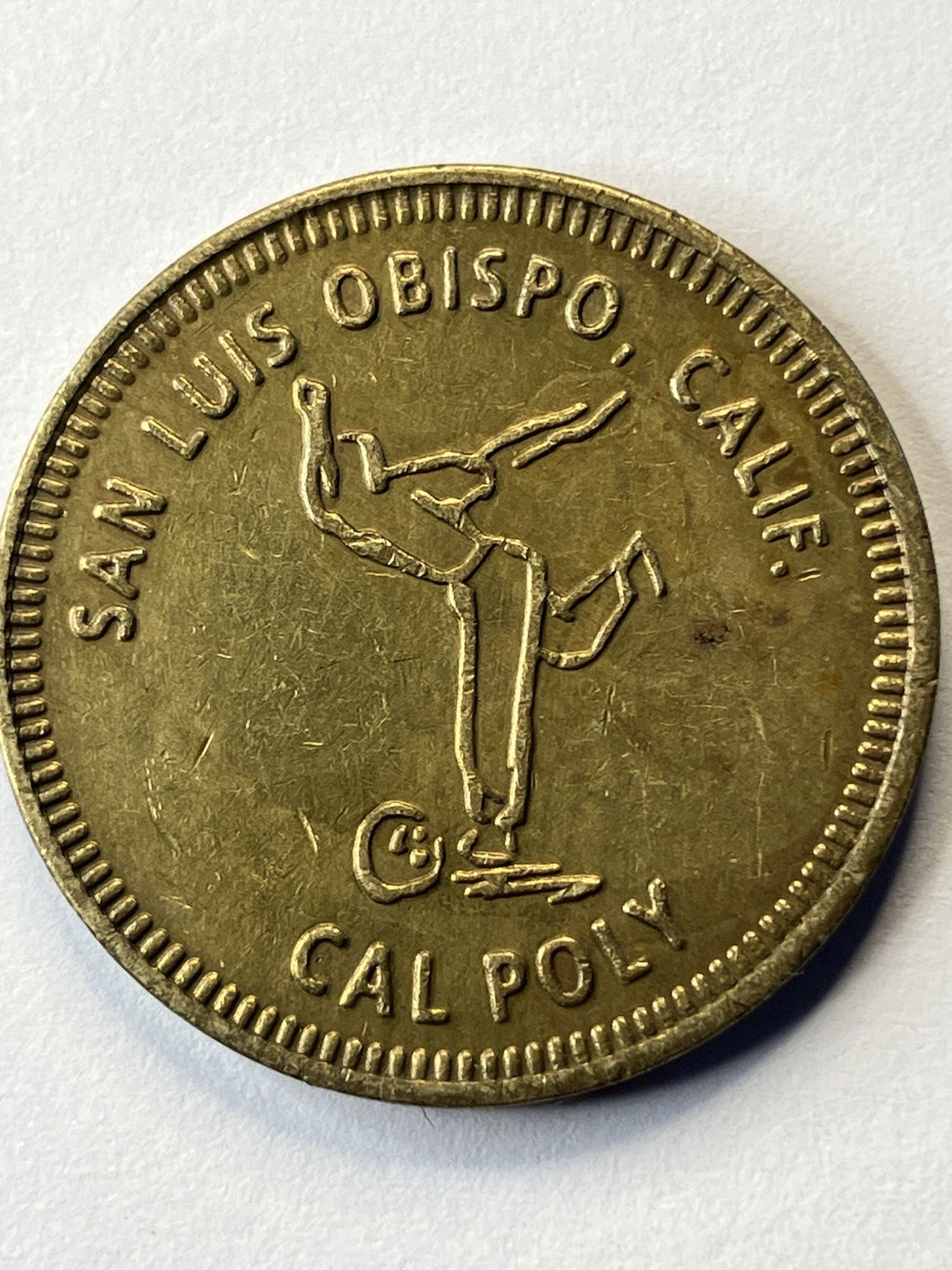 RARE CAL POLY ARCADE TOKEN STUDENT UNION SAN LUIS OBISPO CALIFORNIA Bowling #ua1