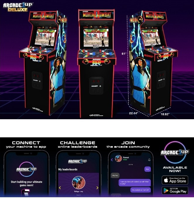 GAMING HEAVY DUTYArcade1Up Mortal Kombat II Deluxe Arcade Machine WE SHIP OVERSE