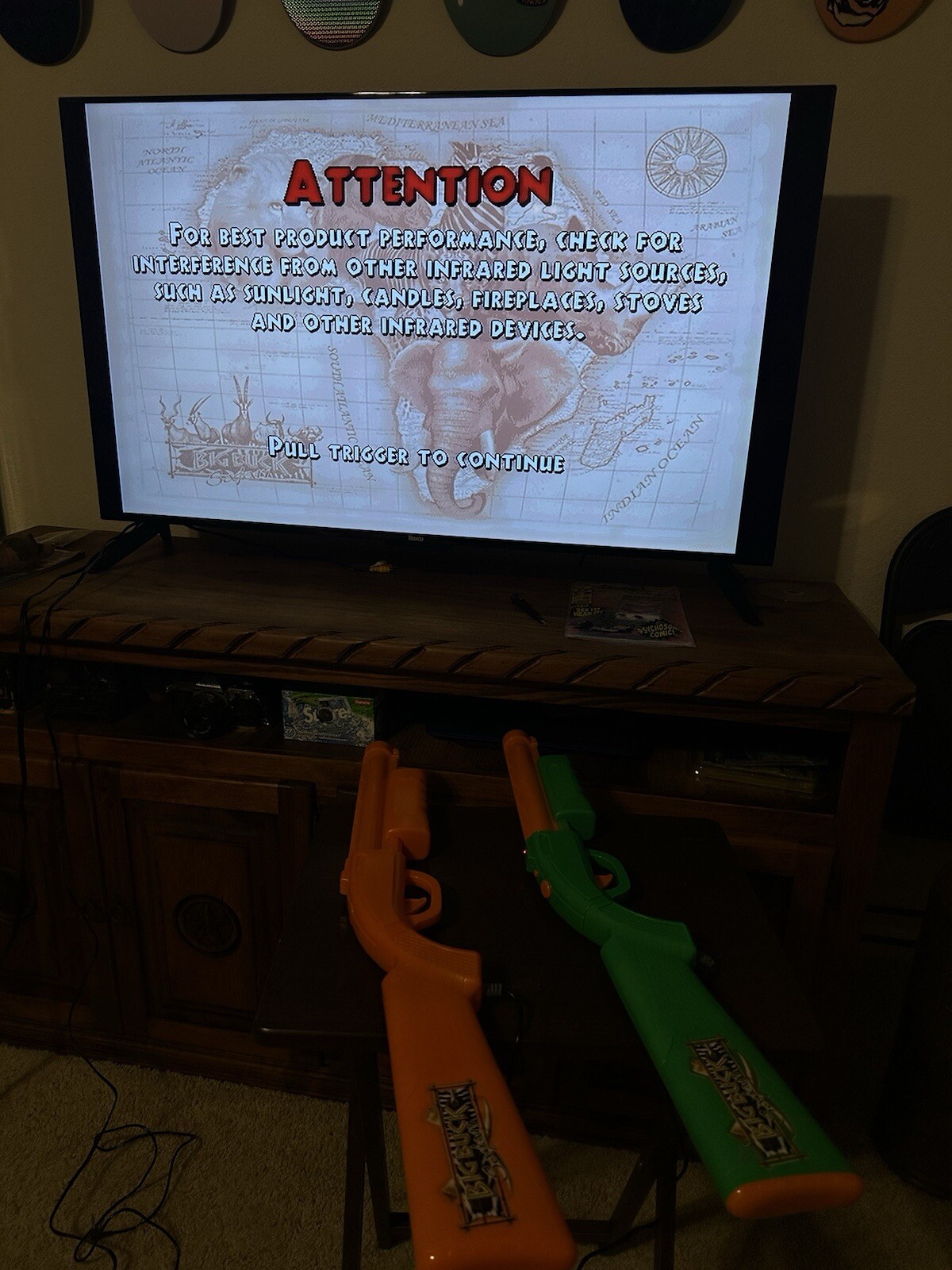Jakks Pacific Big Buck Safari Hunting Plug & Play TV Game Guns ONLY Lot Of 2
