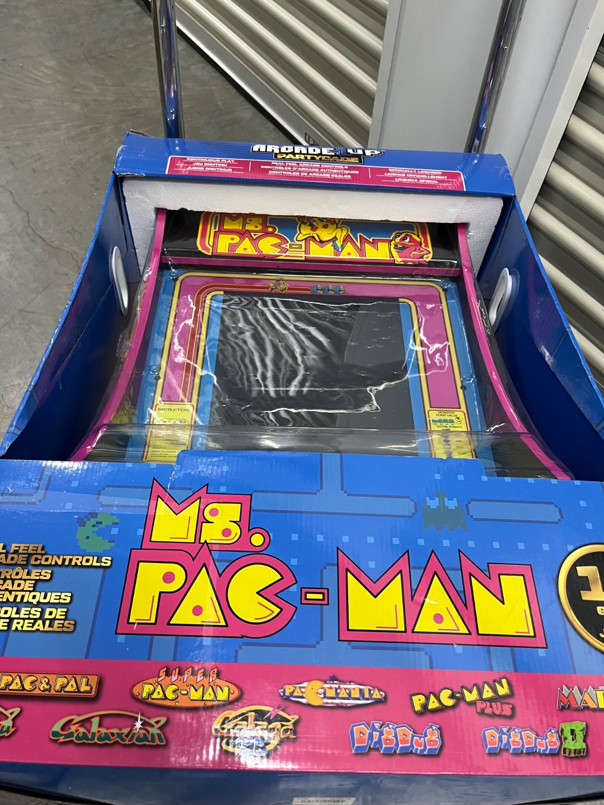 NEW IN BOX! Arcade1Up Ms. PAC-MAN Partycade 12 Games in 1, 17″ LCD Color Screen