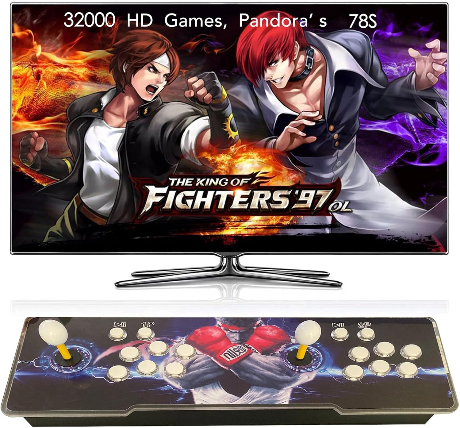 [32000 in 1 78S Pandora Box Retro Games Arcade Game Console with Two Separate Ho