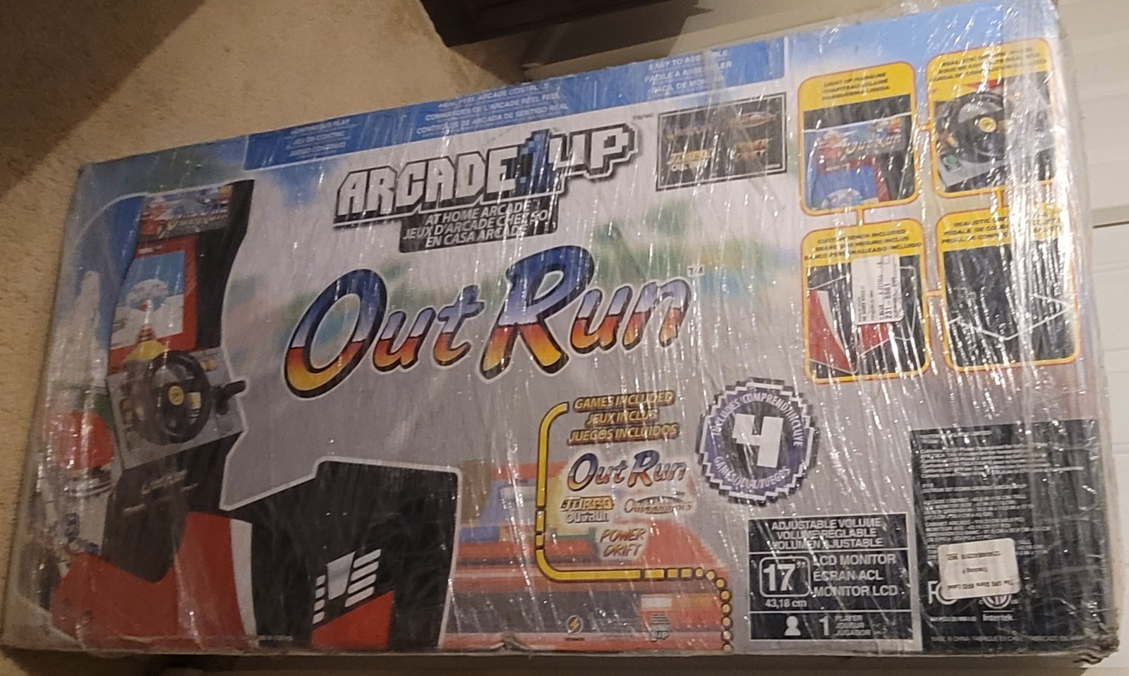 NEW! Arcade1up – OutRun (Sit-down) RARE GOLD SEALED! Arcade 1up Out Run 1up Game