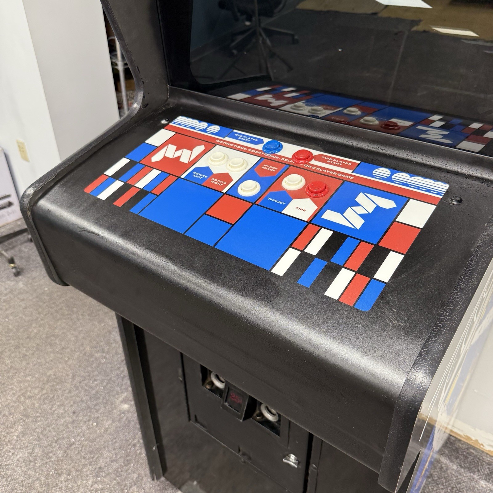 Original ASTEROIDS Atari COIN-OP CLASSIC Arcade Video Game Needs Internal Board
